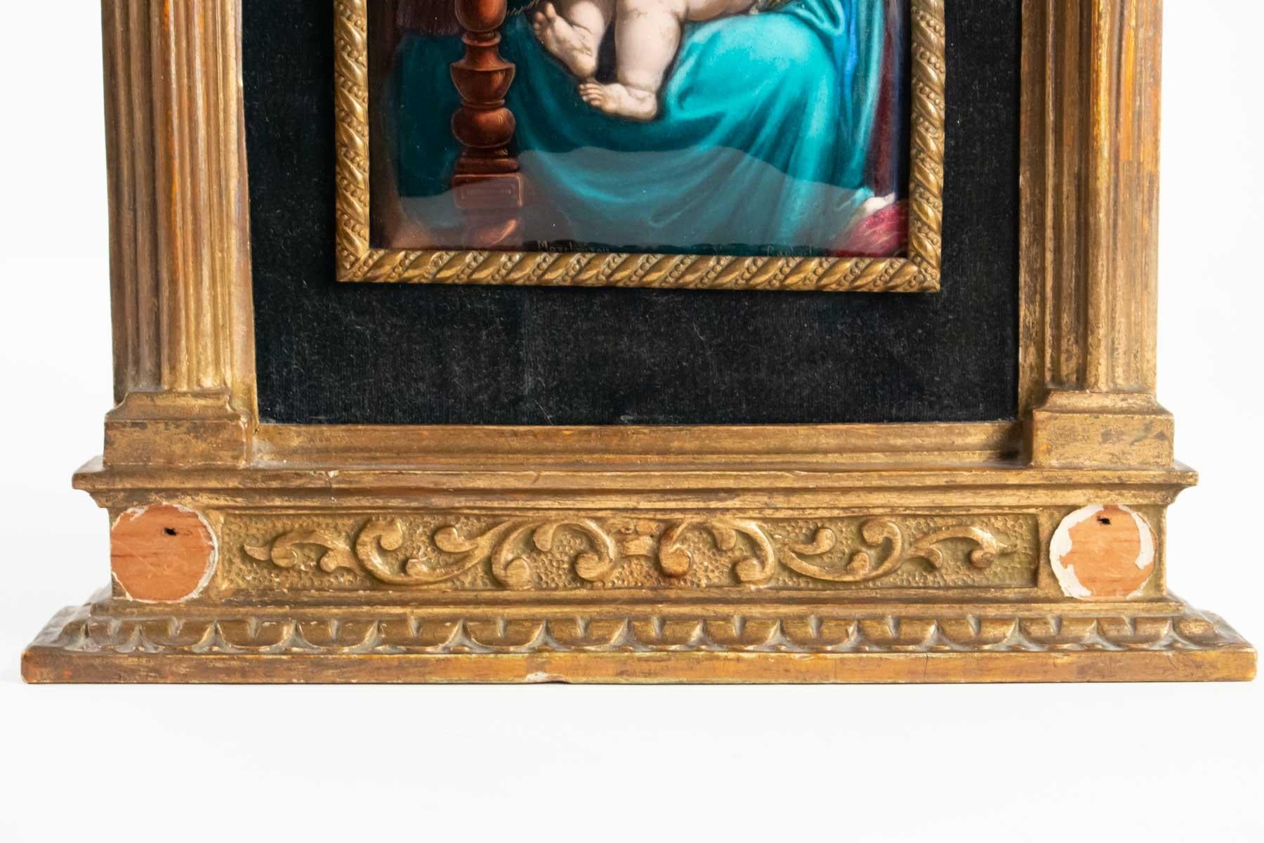 Sevres Email of Marchaison, End of 19th Century, in the Taste of Raphael In Good Condition In Saint-Ouen, FR
