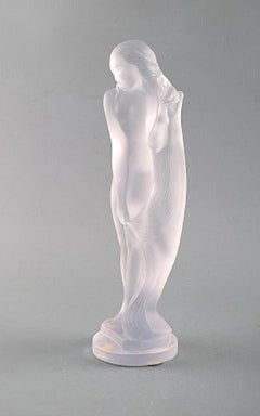Sevres, France, Nude Woman Figurine in Crystal, 1960s