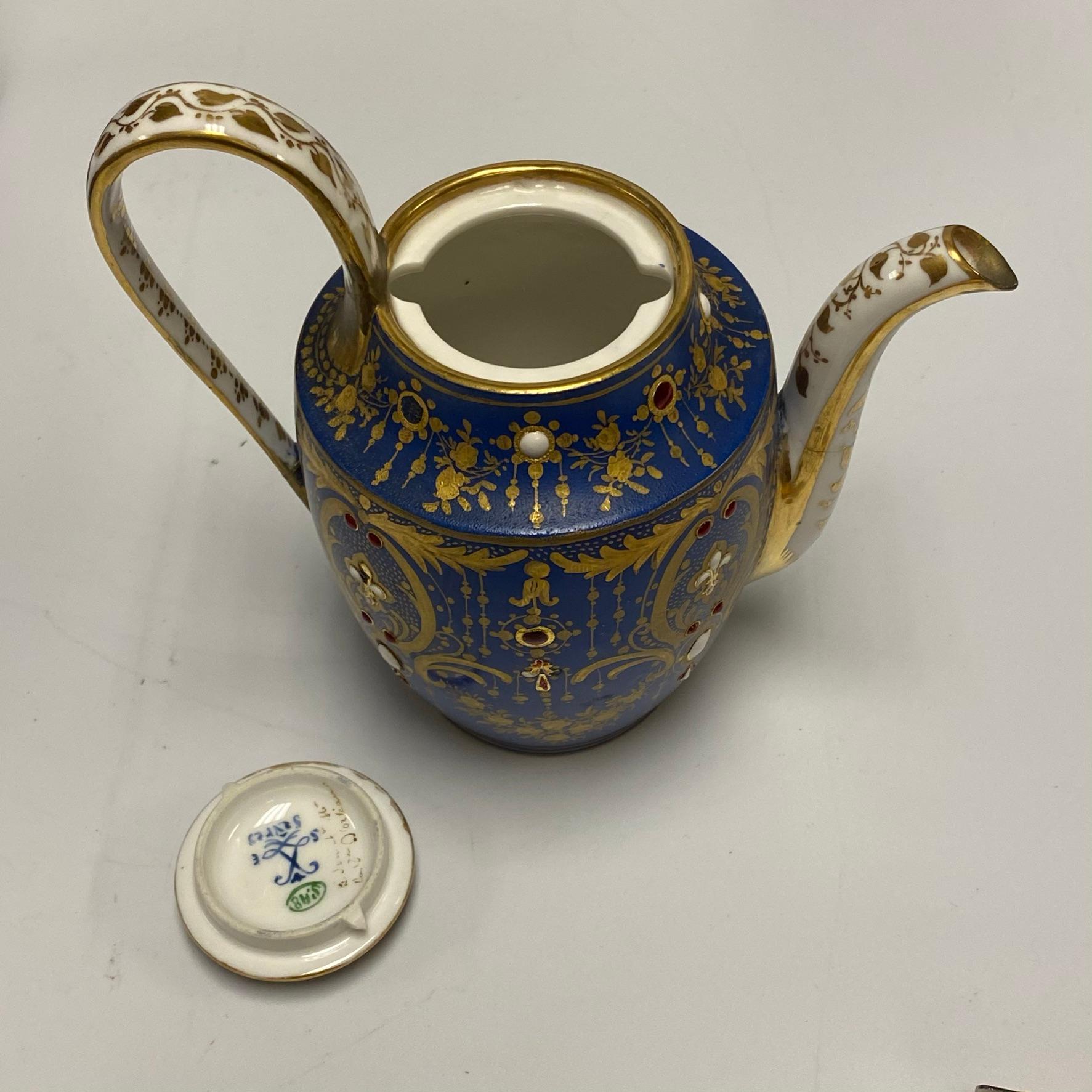 Sevres jeweled Porcelain Tea Service 5
