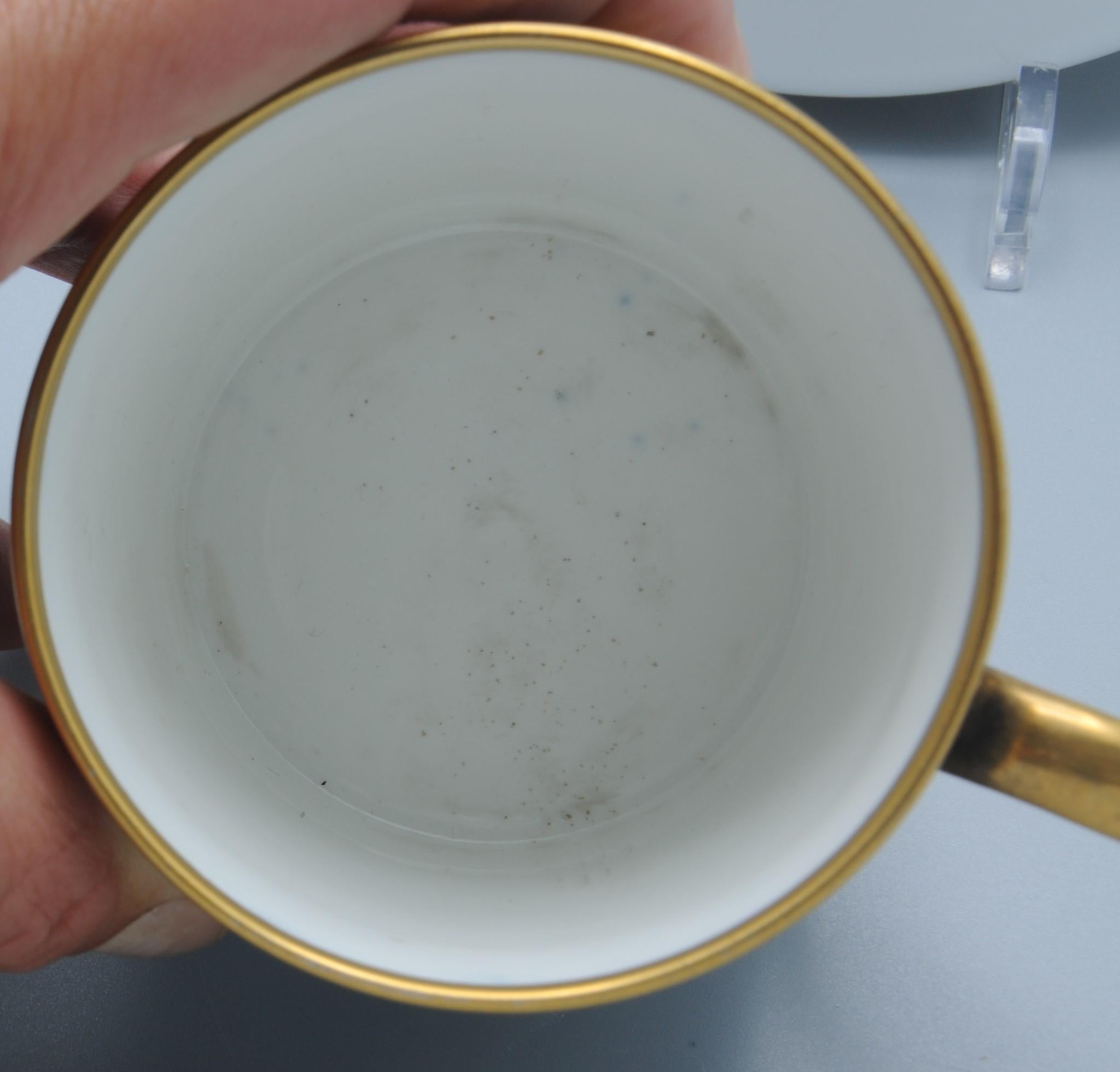 Sèvres - Louis Philippe - Tazza e piattino 'Capraire', inizio XIX secolo in vendita 7