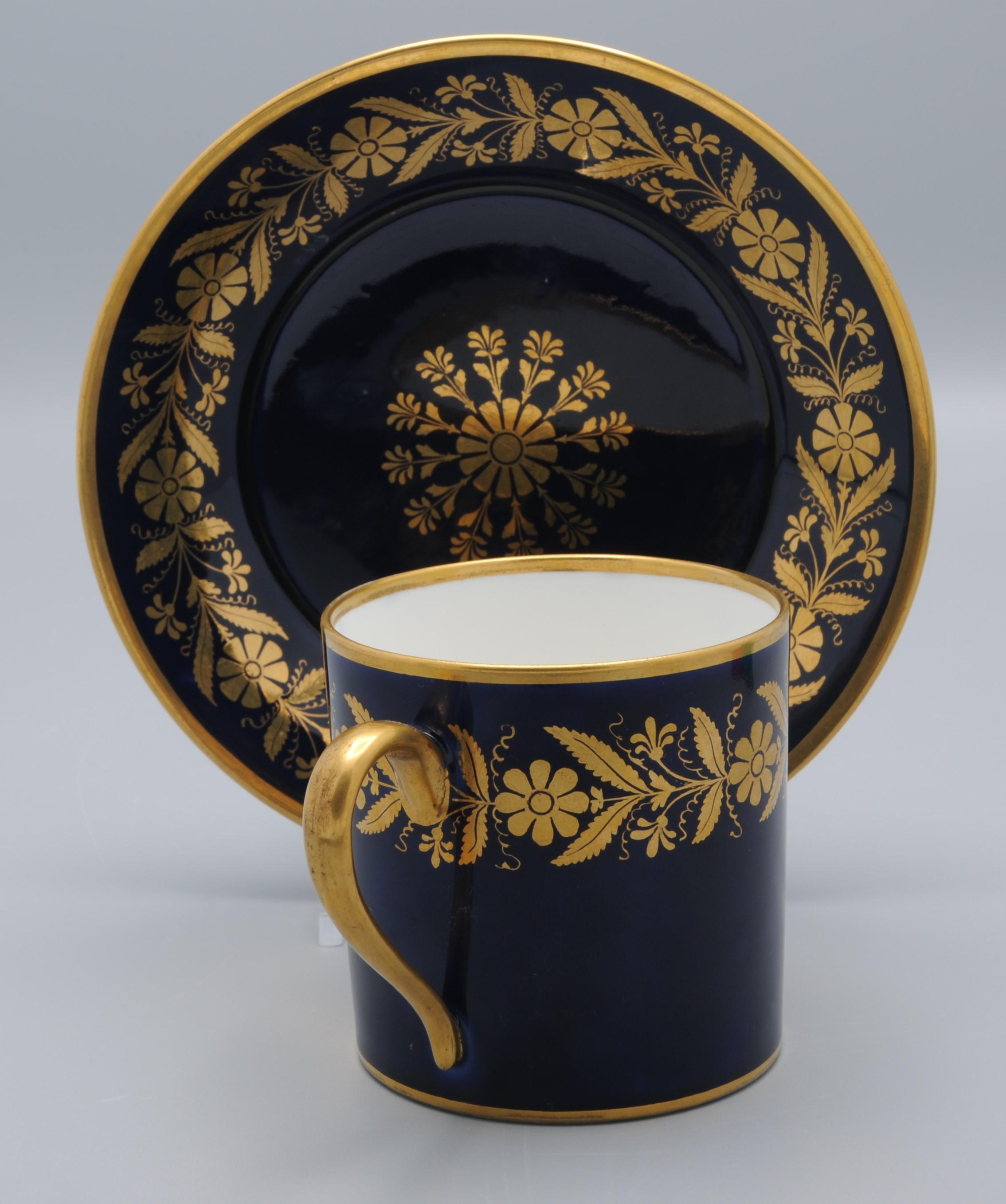 Sèvres - Louis Philippe - Tazza e piattino 'Capraire', inizio XIX secolo in vendita 1