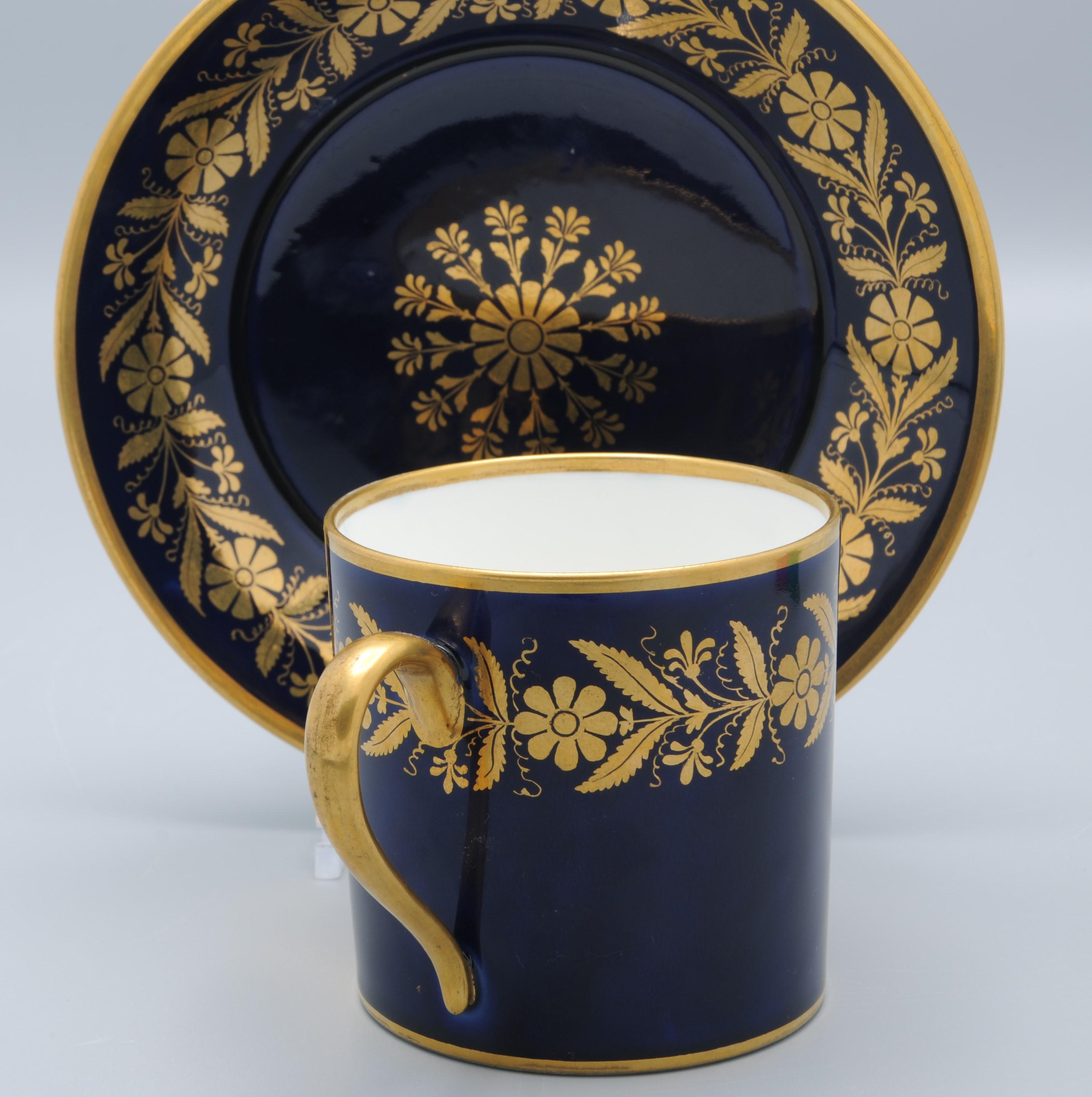 Sèvres - Louis Philippe - Tazza e piattino 'Capraire', inizio XIX secolo in vendita 2