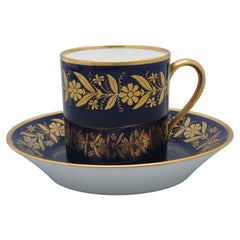Sèvres - Louis Philippe - Taza y Plato 'Capraire', principios del siglo XIX
