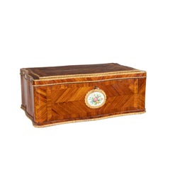 Sevres Louis XVI Wood Mirror Vanity Box, 19th Century