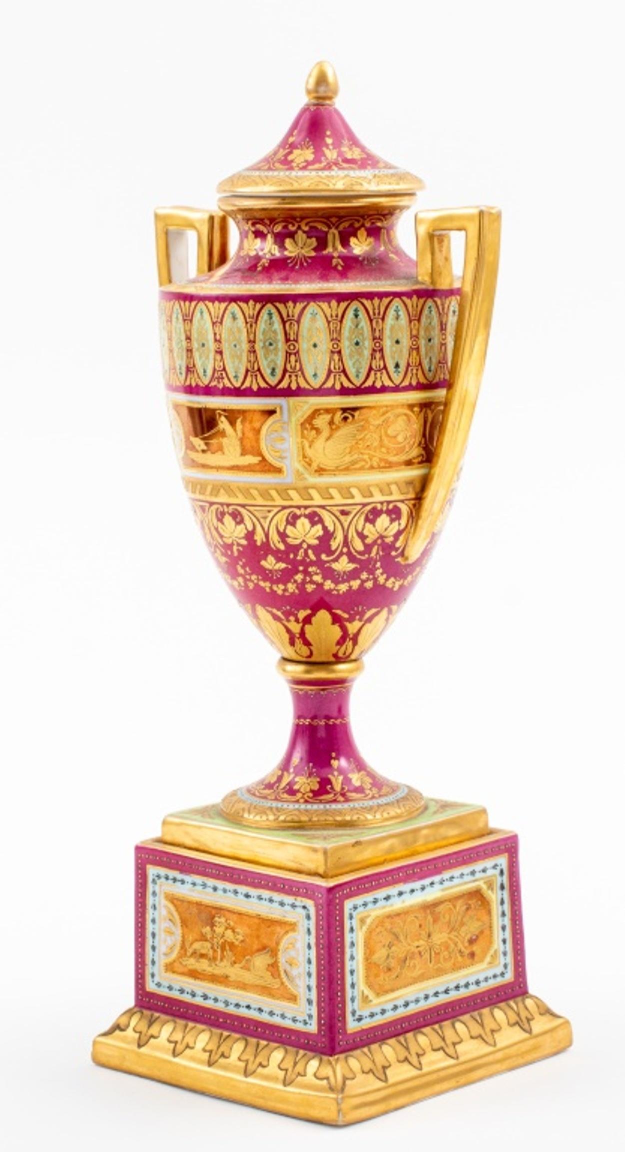 Sevres Manner Fine Porcelain Urn Vase For Sale 1
