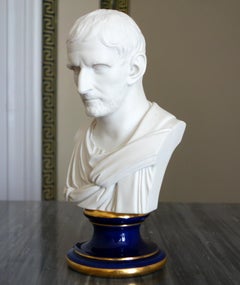 Manufacture de Sèvres : buste en biscuit de Brutus - milieu du XIXe siècle