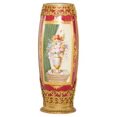 Sevres Ormolu Mounted Porcelain Vase