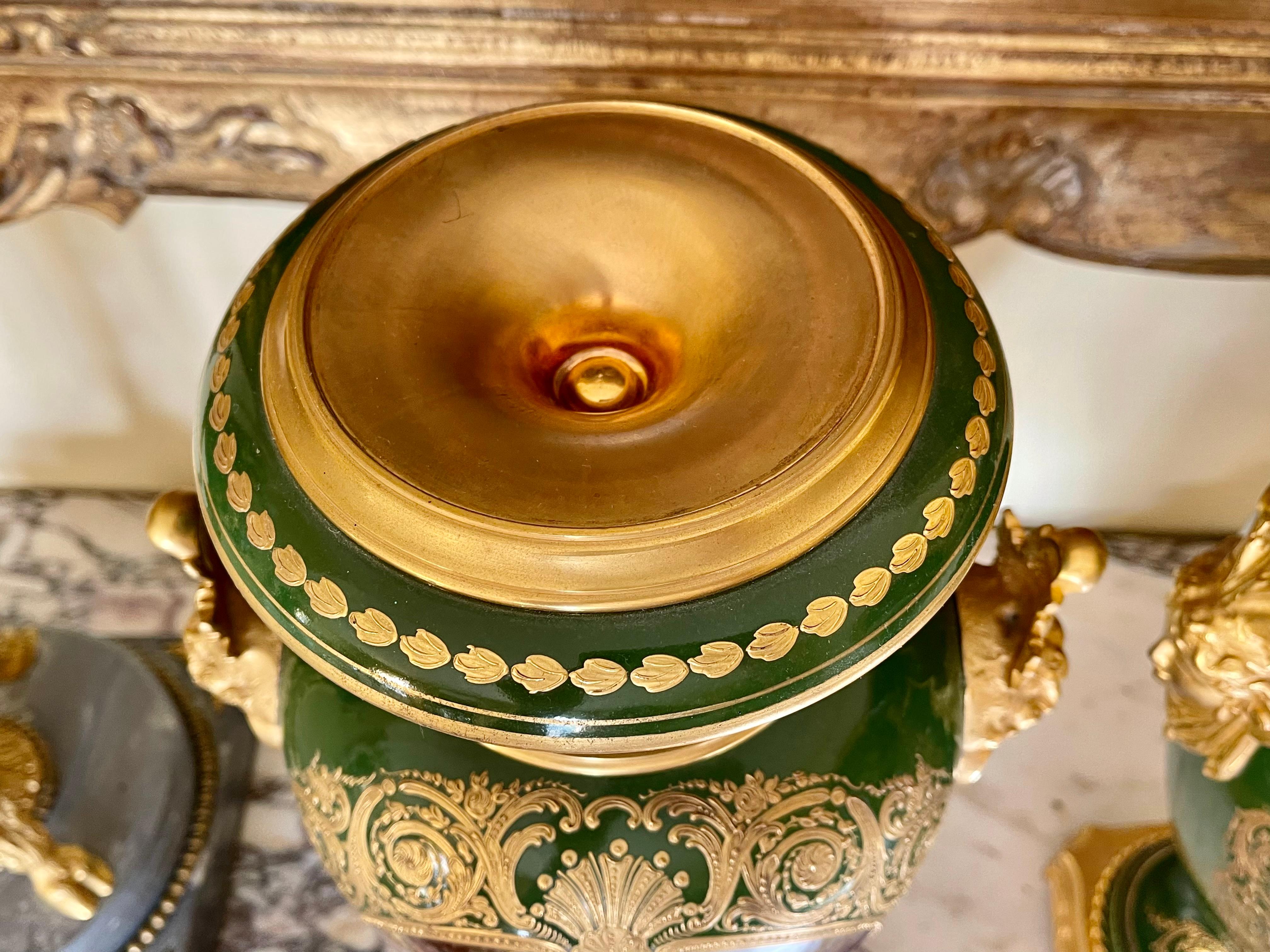 Sèvres - Pair Of Porcelain & Bronze Vases 5