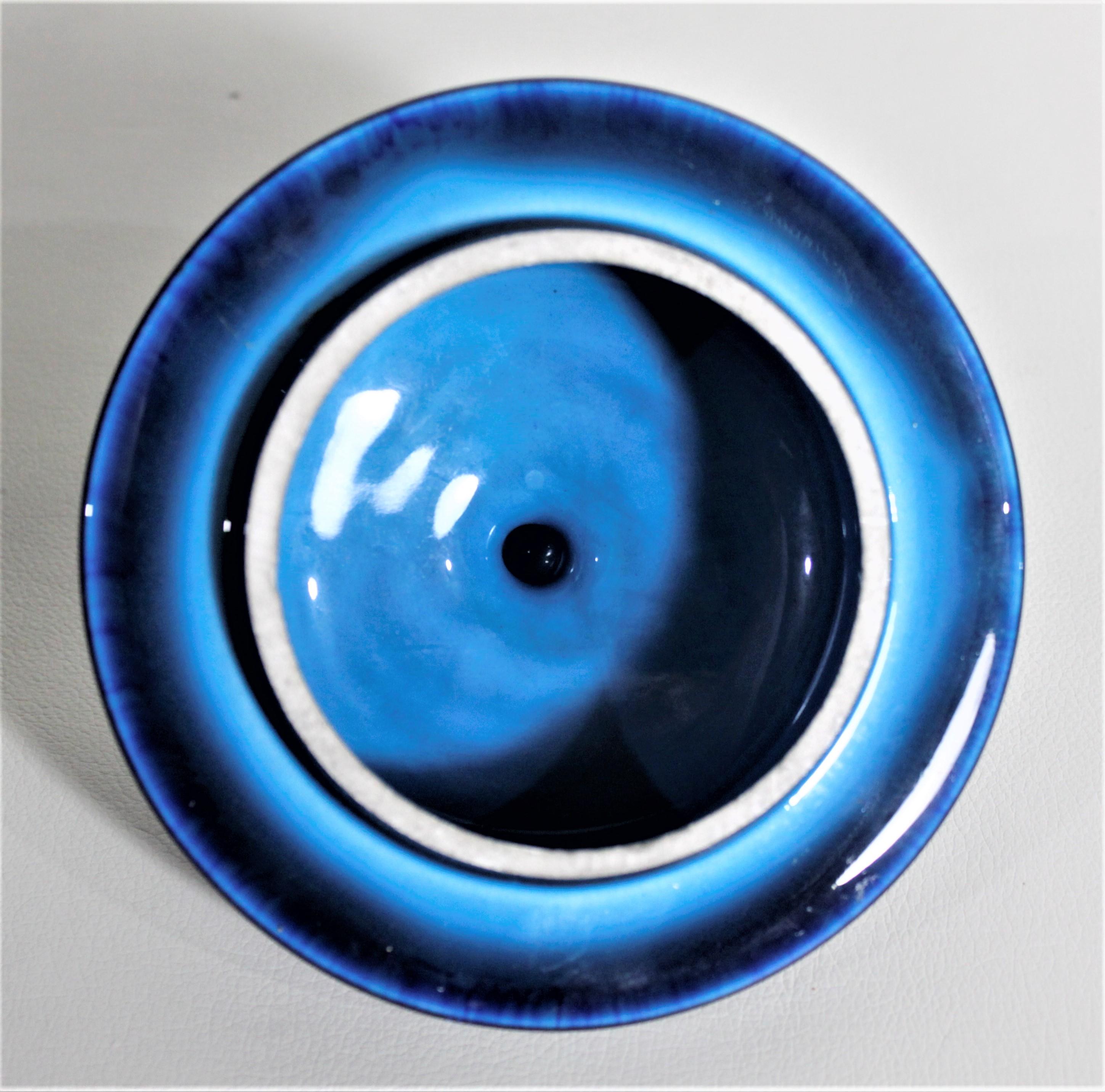 Sevres Paul Milet Ceramic Art Deco Cobalt Blue Urn or Lidded Vase For Sale 1