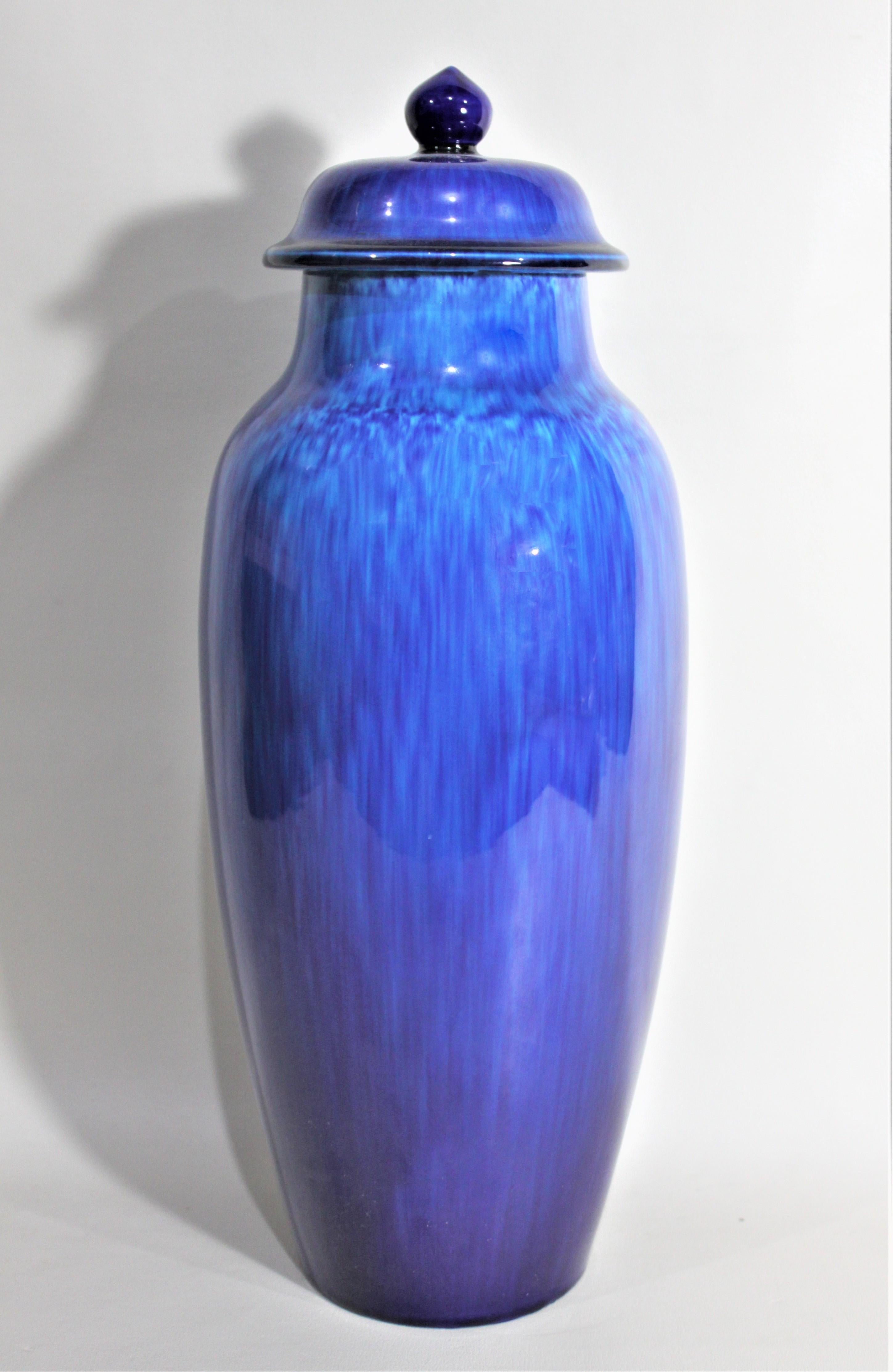 blue urn vase