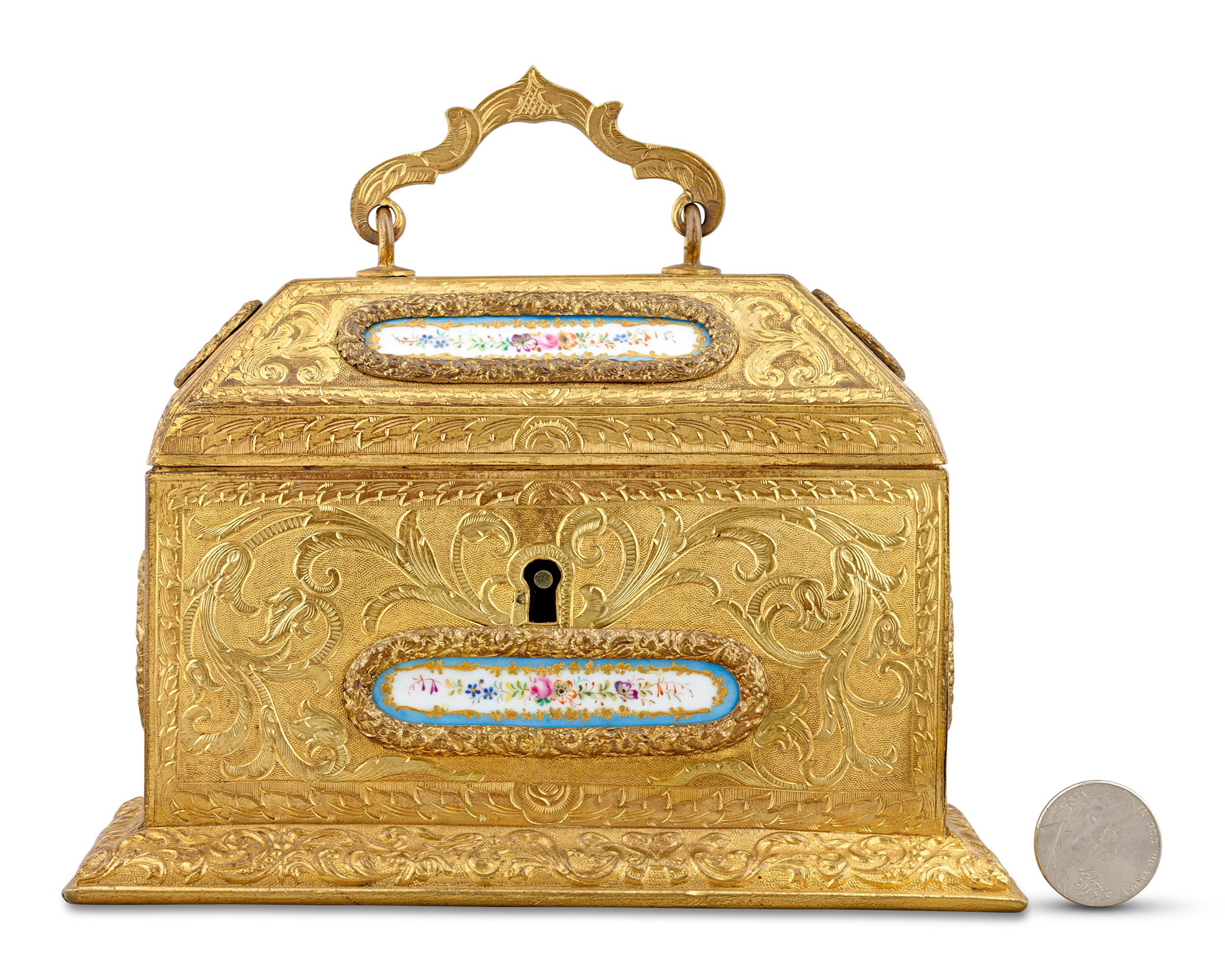 Sèvres Porcelain And Bronze Box In Excellent Condition For Sale In New Orleans, LA