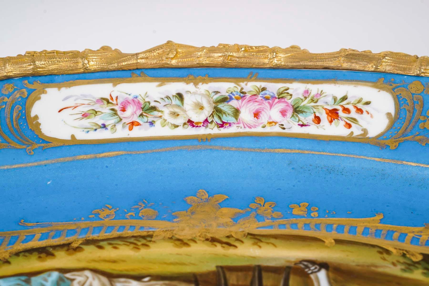 Sèvres Porcelain and Gilt Bronze Bowl, 19th Century, Napoleon III Period. 2