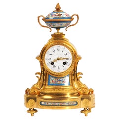 Sevres Porcelain and Ormolu Antique French Clock  by Miroy Frères