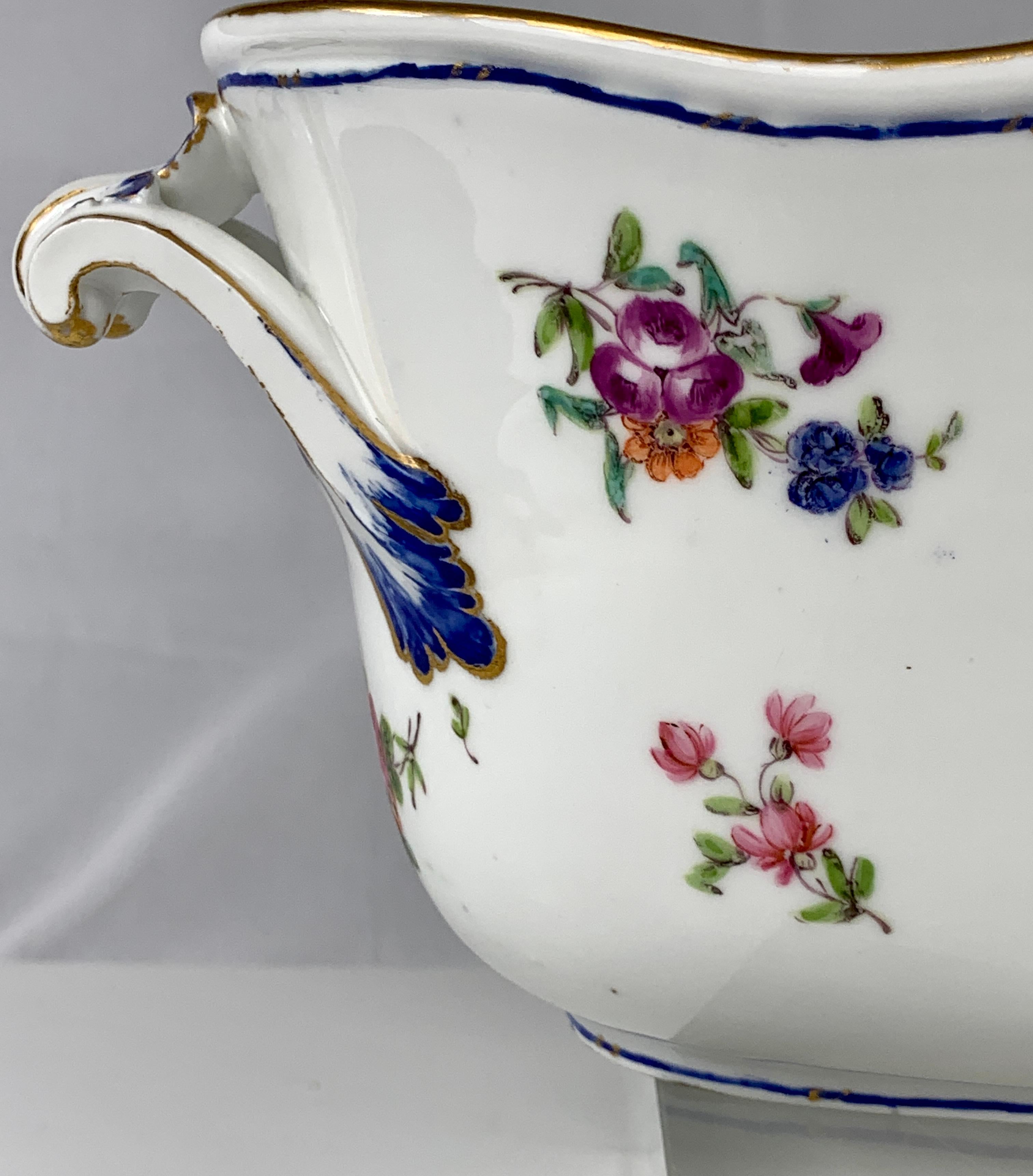 Sevres Porcelain Bottle Cooler Hand-Painted 18th Century, Circa 1773-1782 For Sale 4