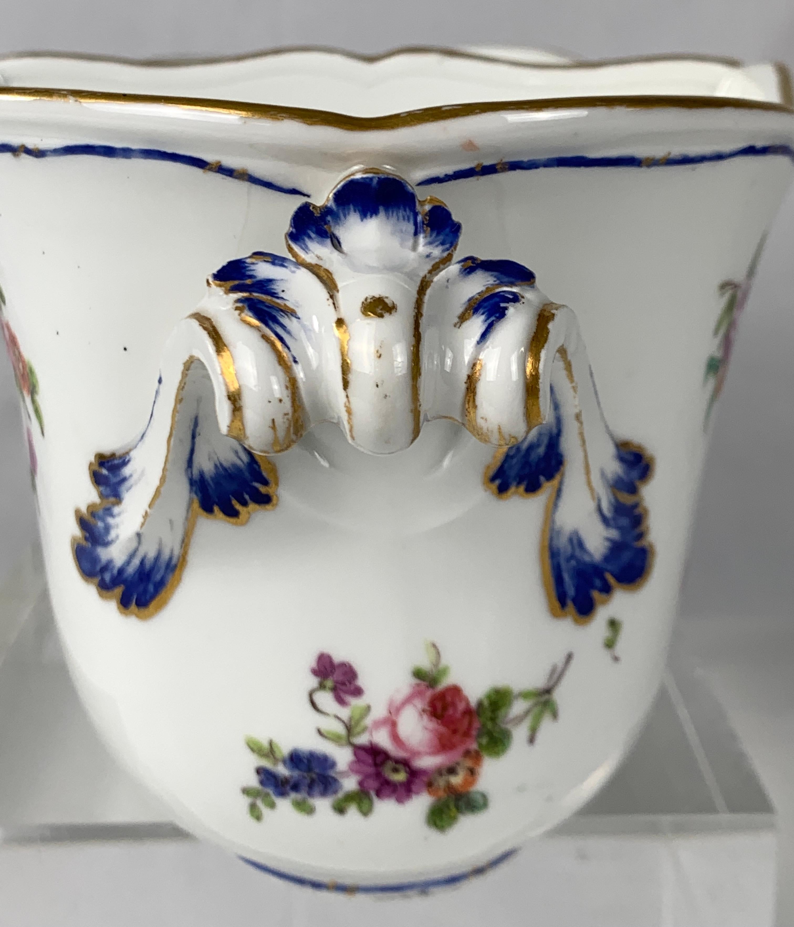 Sevres Porcelain Bottle Cooler Hand-Painted 18th Century, Circa 1773-1782 For Sale 6