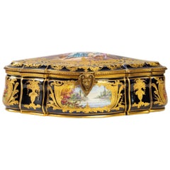 Sèvres Porcelain Box, 19th Century, Napoleon III