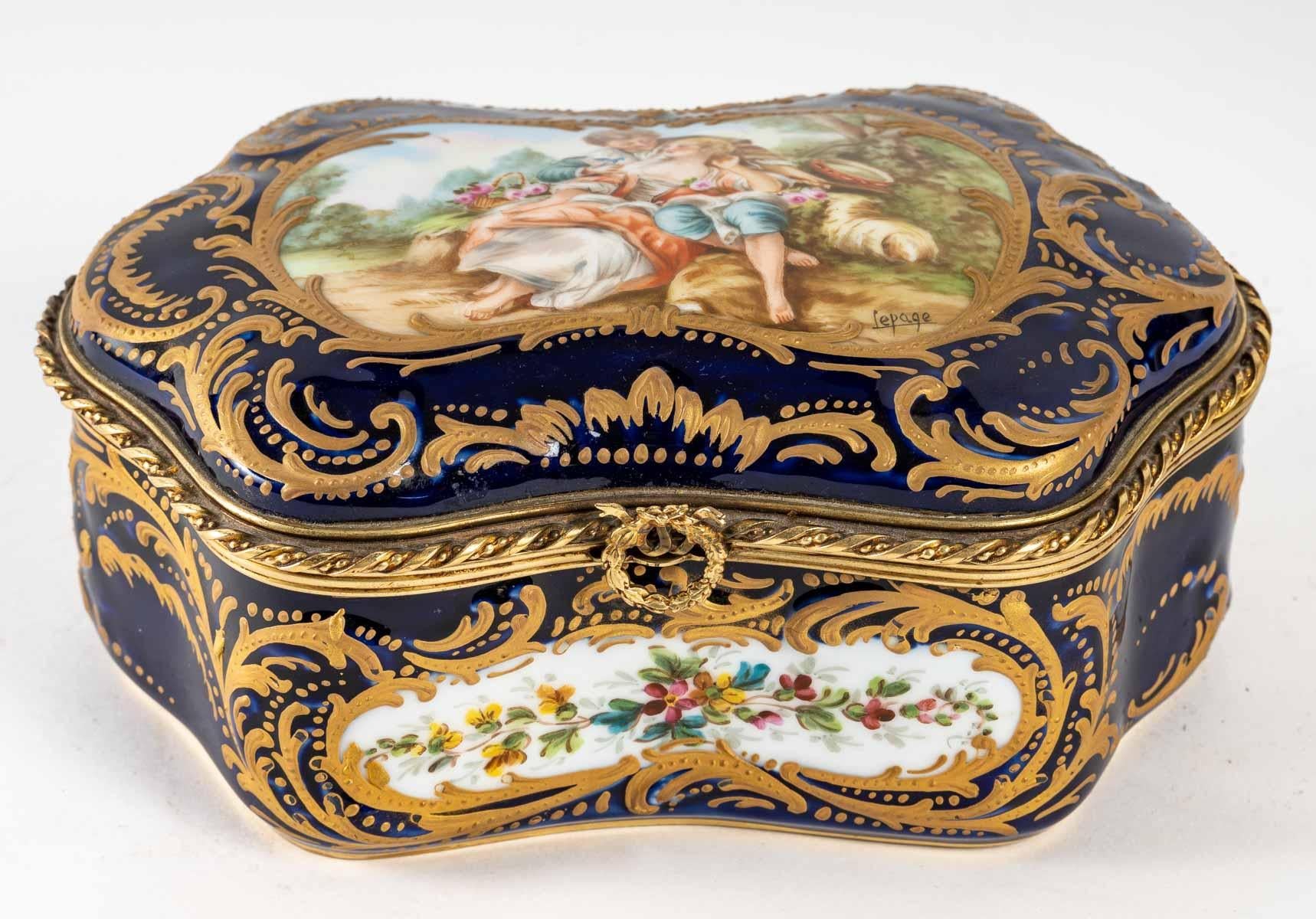 Napoleon III Sevres Porcelain Box