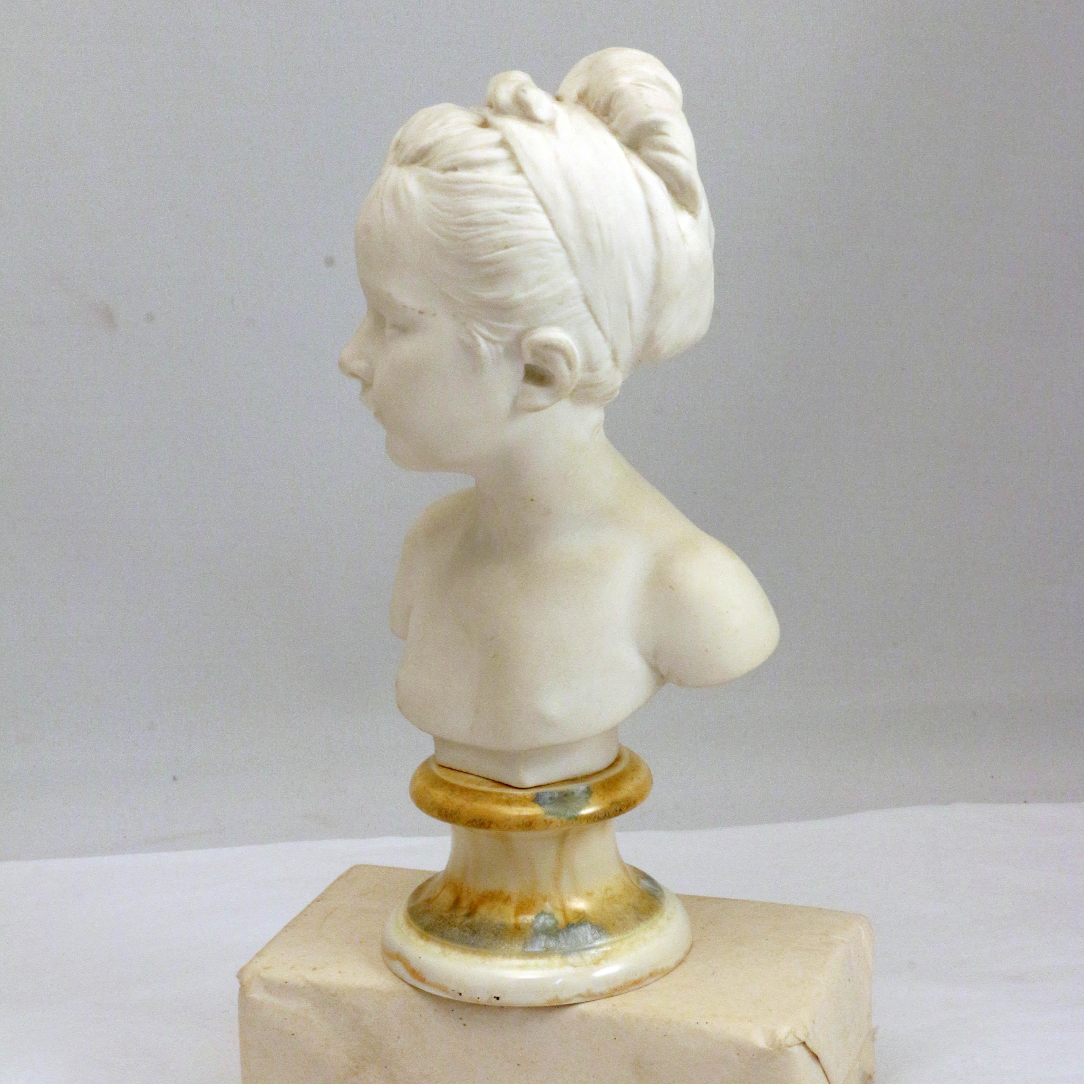 Louis XVI Sevres Porcelain Bust, after Houdon