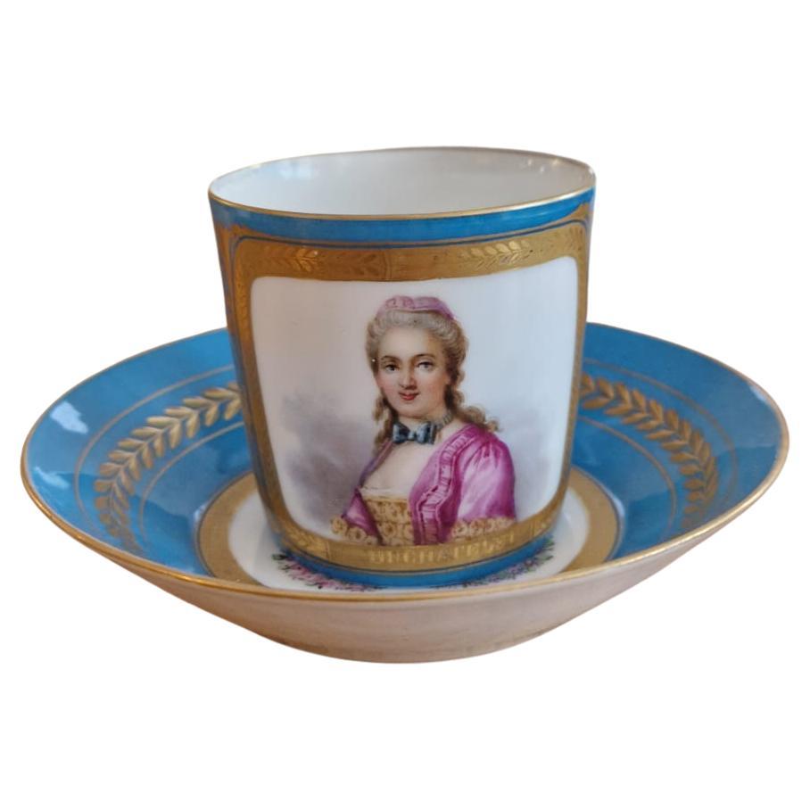 Sèvres Style Porcelain cup For Sale