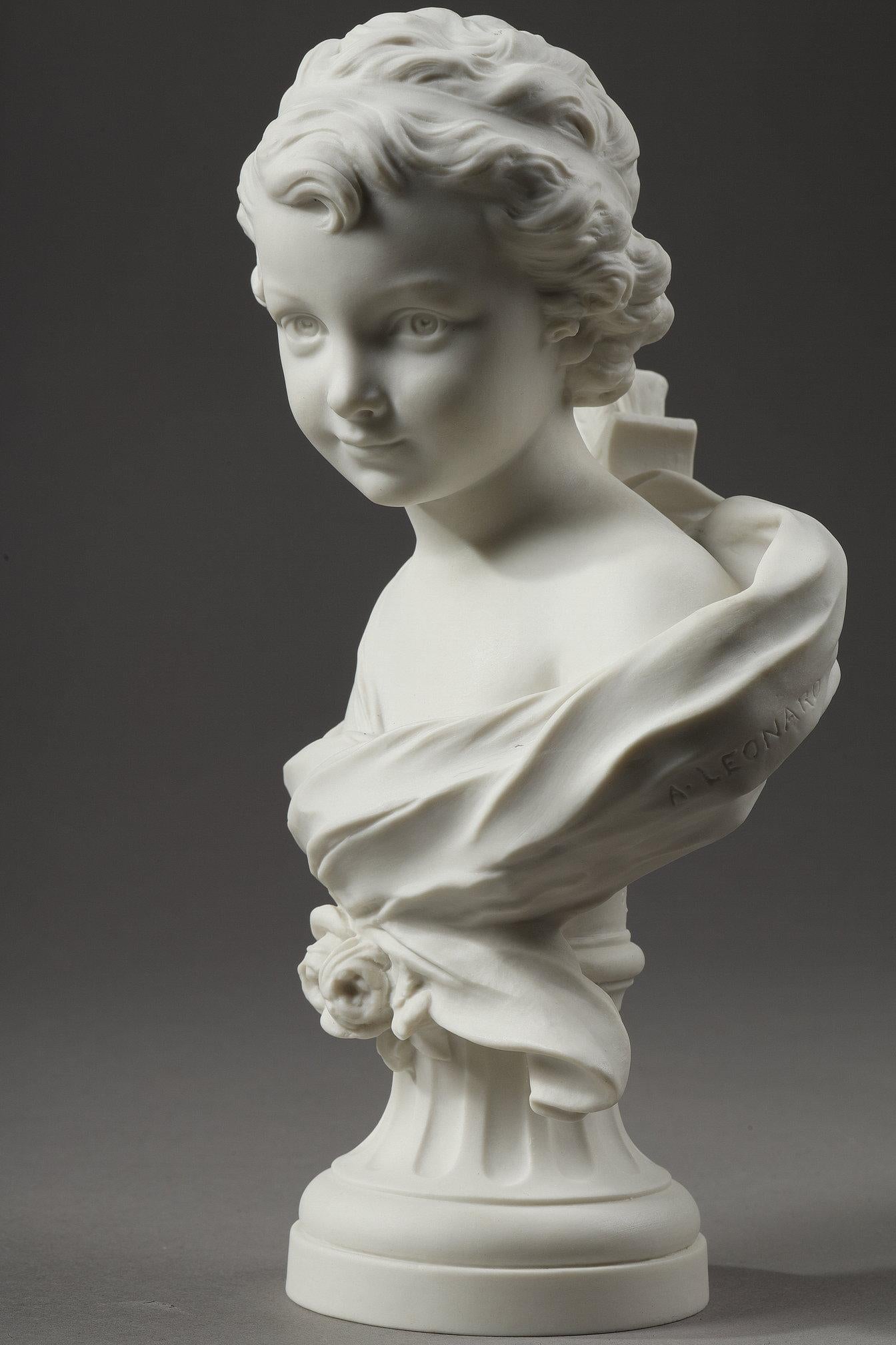 French Sèvres Porcelain Cupid Bust