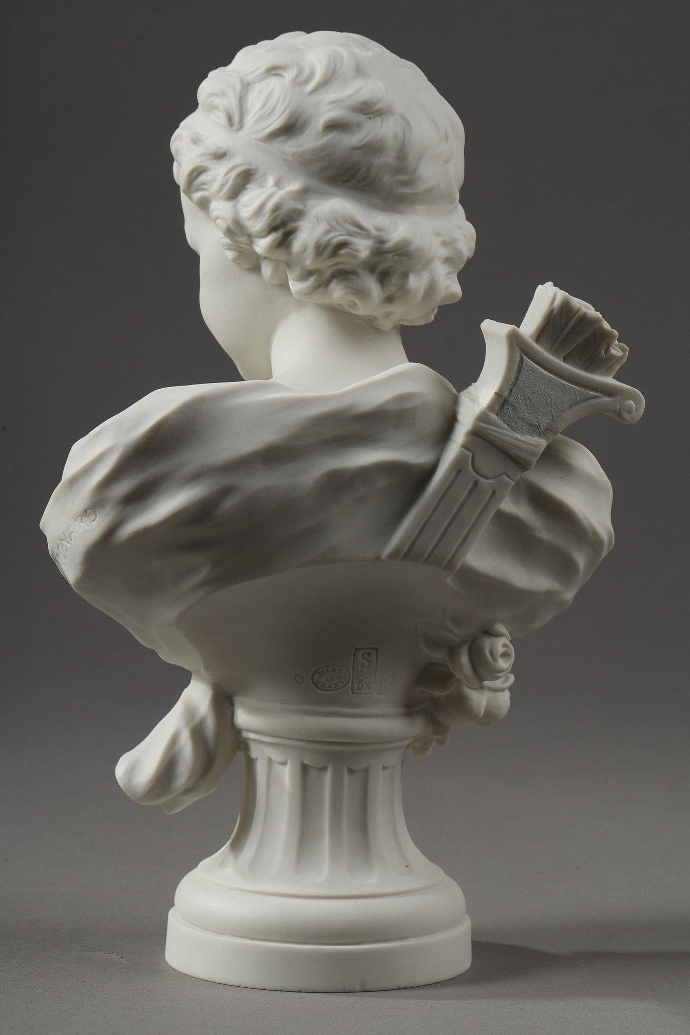 Sèvres Porcelain Cupid Bust In Good Condition In Paris, FR