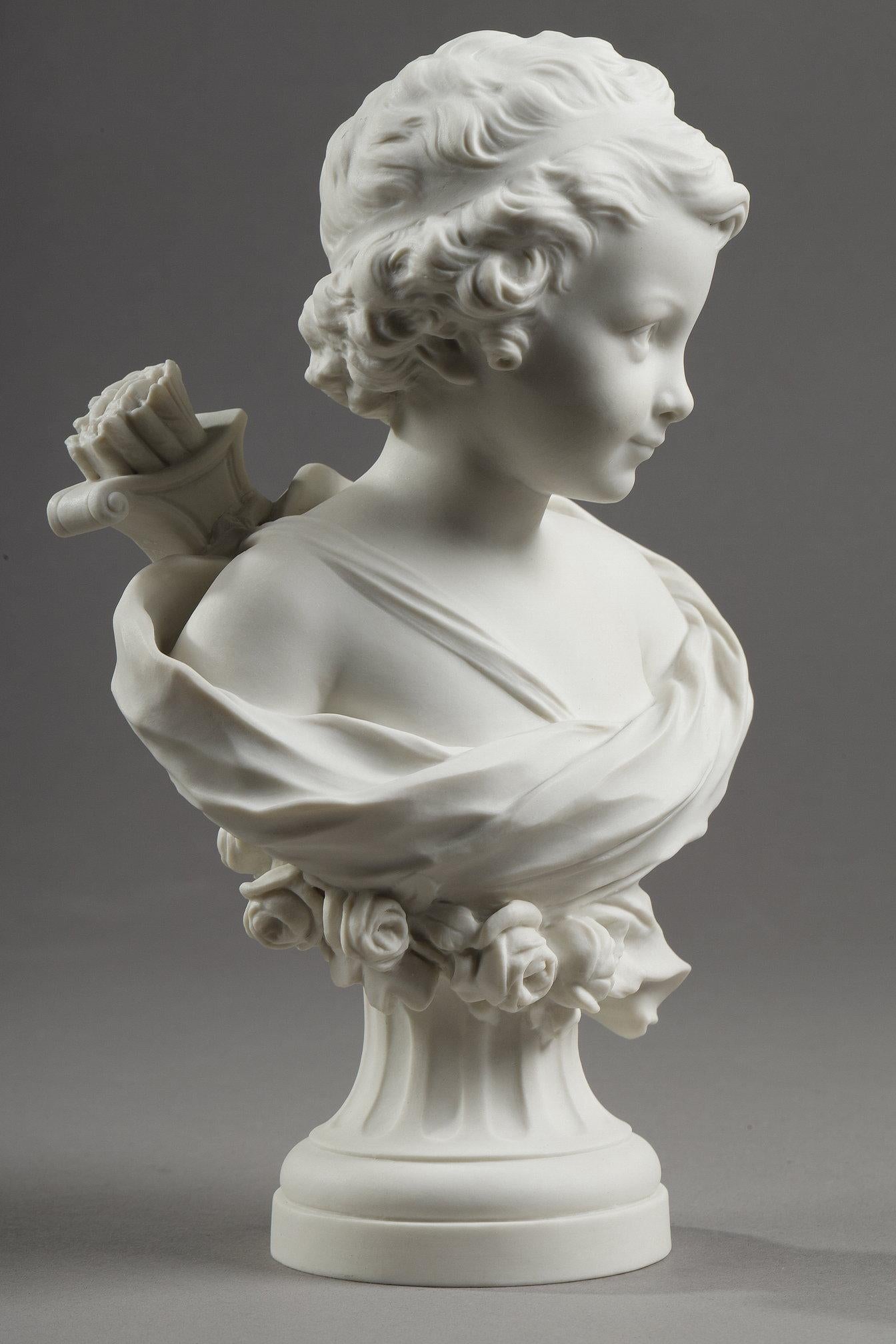 Early 20th Century Sèvres Porcelain Cupid Bust