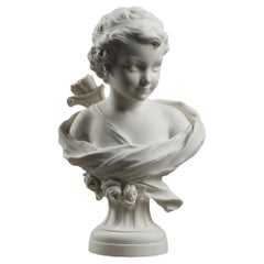Buste de Cupidon en porcelaine de Sèvres