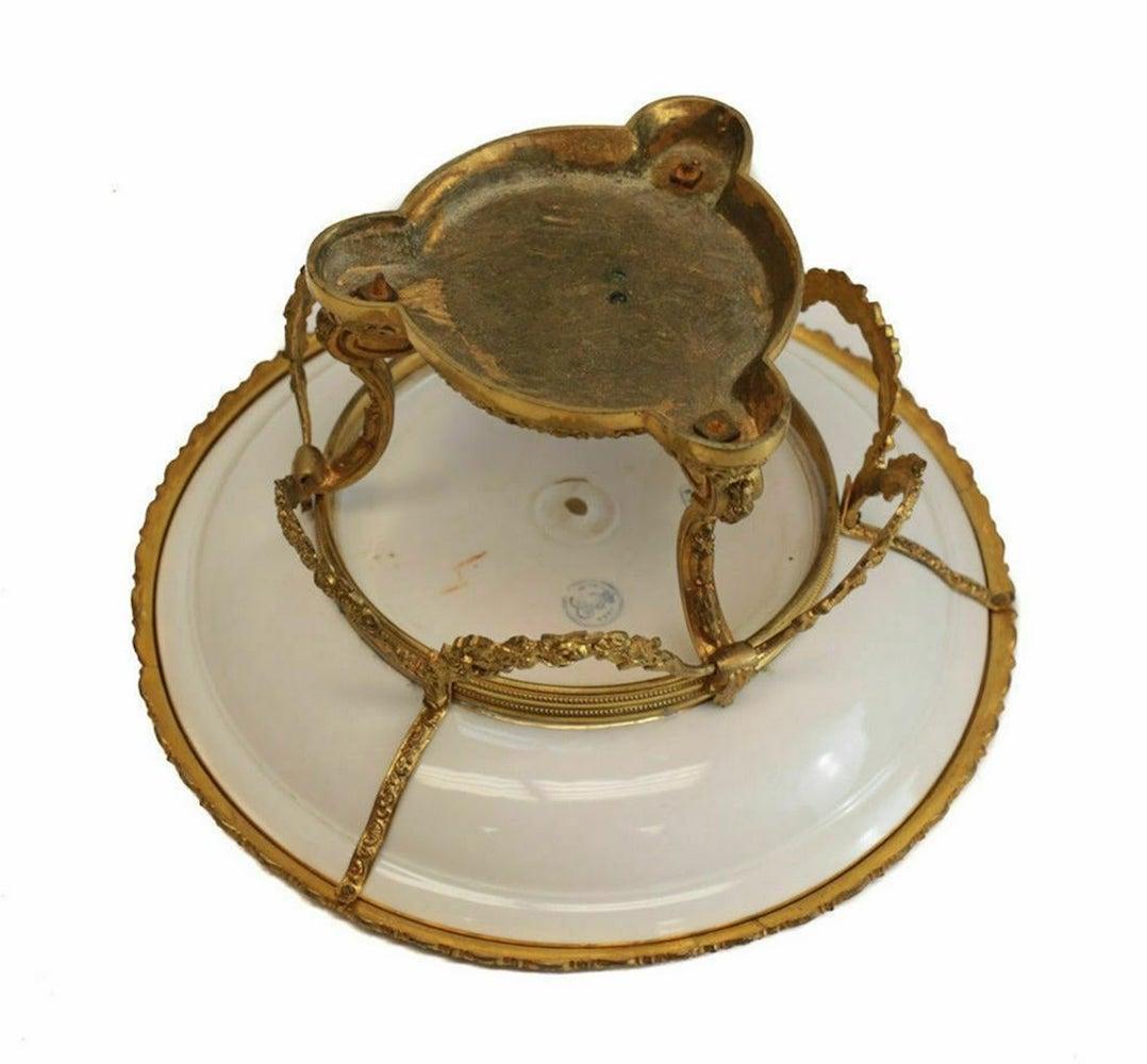 19th Century Sevres Porcelain Fontainebleu Centerpiece Bowl