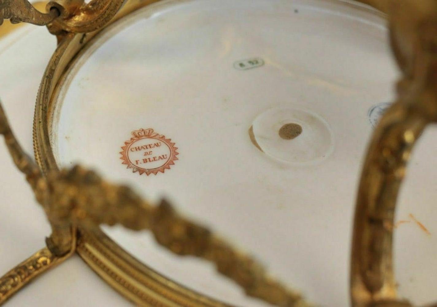 Sevres Porcelain Fontainebleu Centerpiece Bowl 2