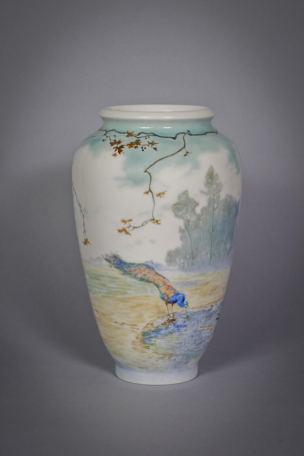 Rare Sevres Porcelain Pate-Sure-Pate Art Nouveau Vase, Dated 1911 In Good Condition For Sale In New York, NY