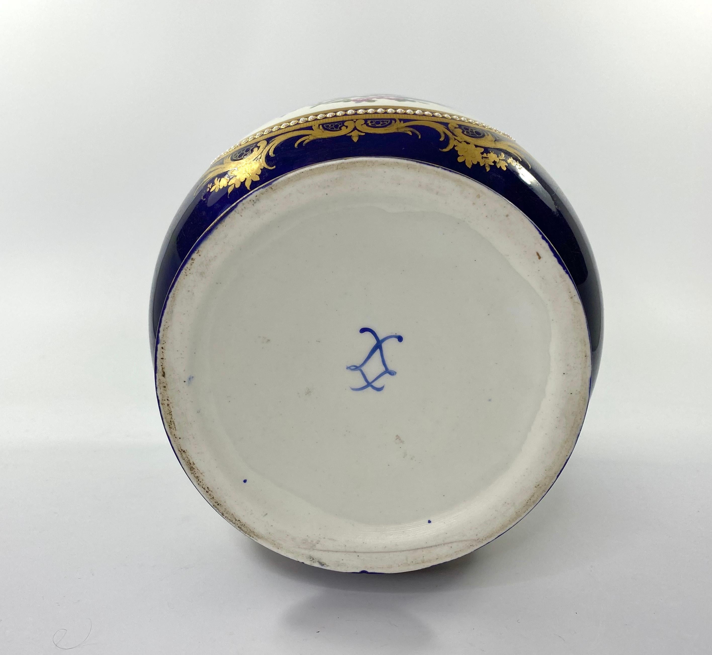 ‘Sevres’ Porcelain Jewelled Cache Pot, c. 1870 1