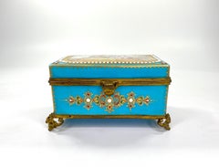 ‘Sèvres’ Porcelain ‘Jewelled’ Casket, circa 1880