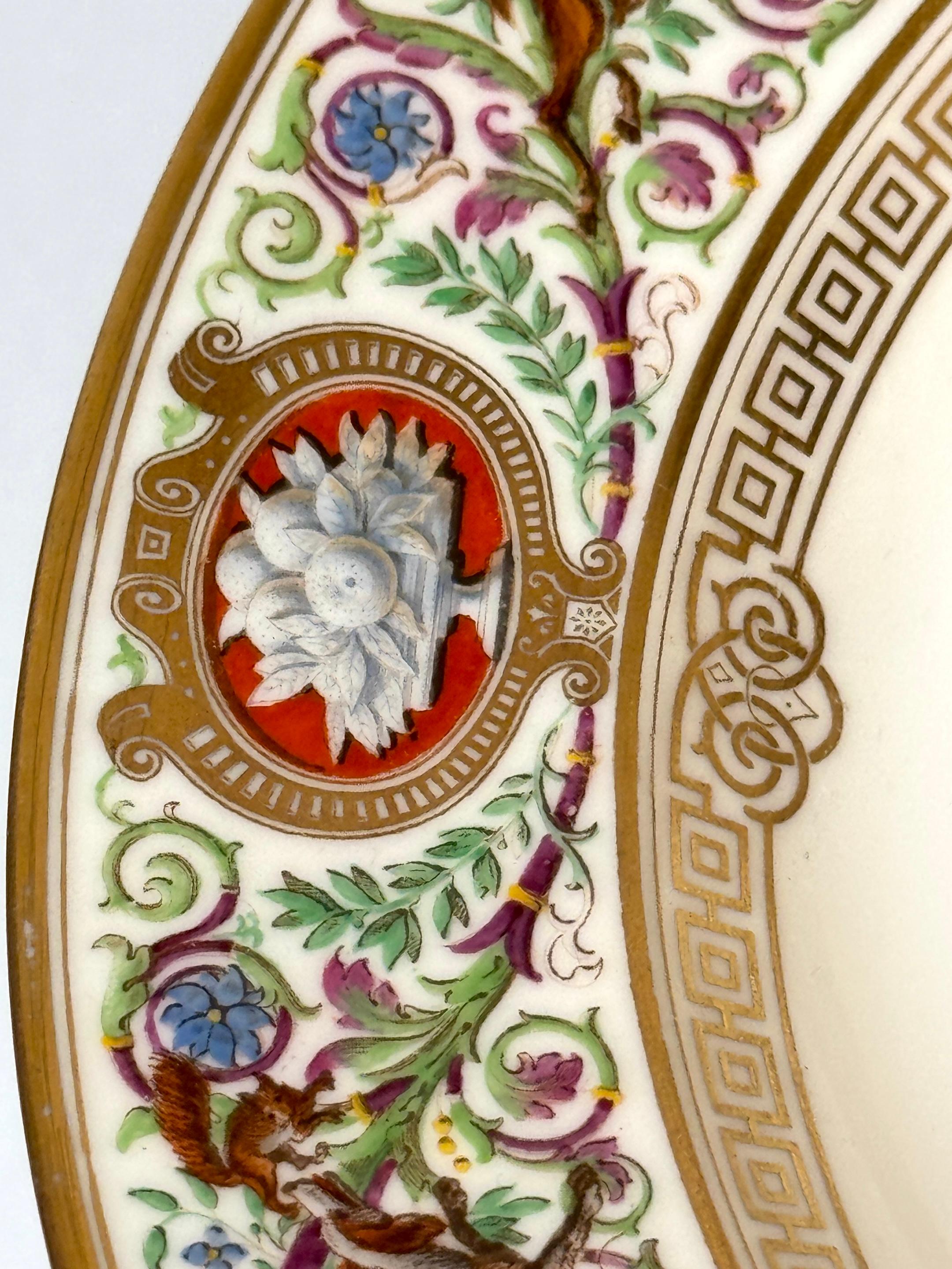 Tazza de Ormolu de porcelana de Sevres, 1838 Servicio Real de Caza del Rey Louis Philippe en venta 3
