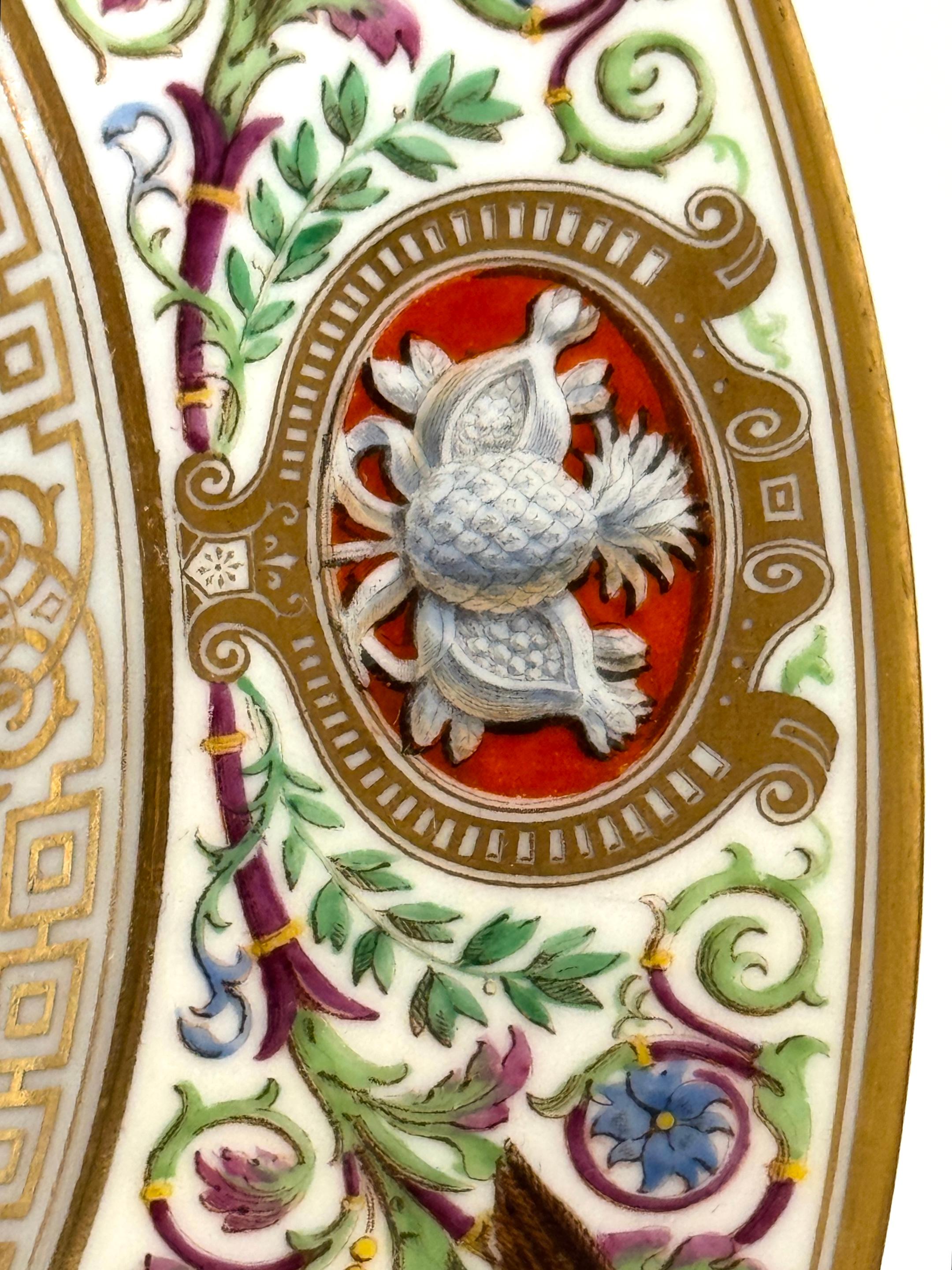 Tazza de Ormolu de porcelana de Sevres, 1838 Servicio Real de Caza del Rey Louis Philippe en venta 4