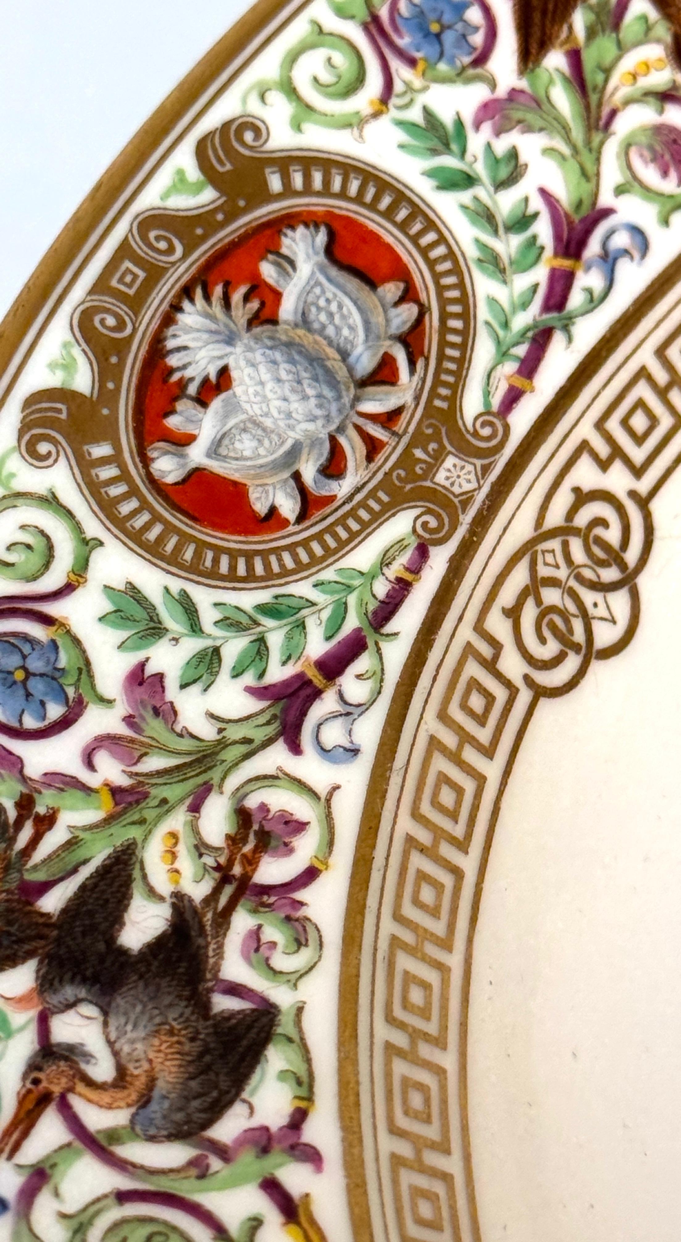 Tazza de Ormolu de porcelana de Sevres, 1838 Servicio Real de Caza del Rey Louis Philippe Vaciado en venta