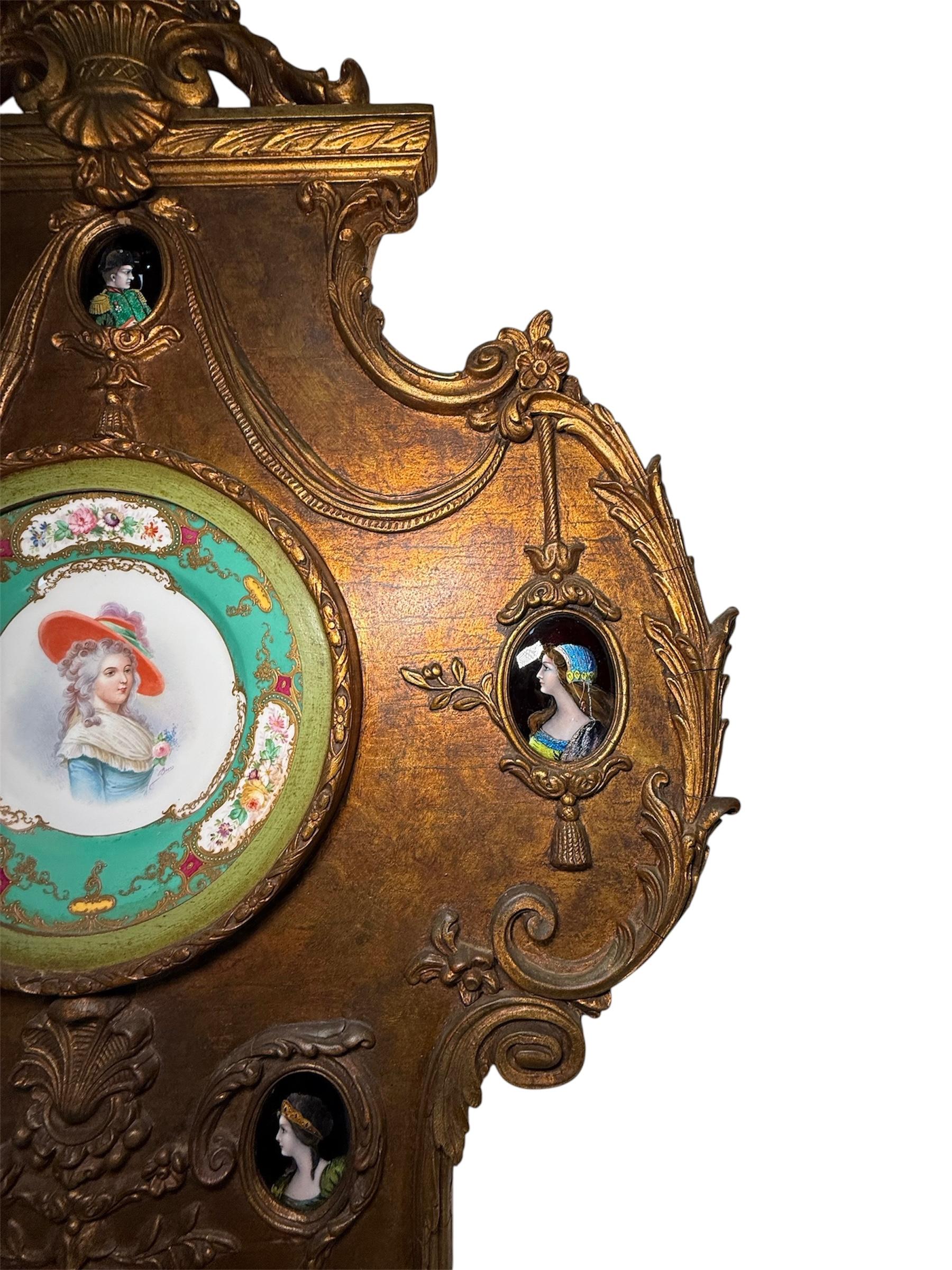 Sèvres Porzellan Portrait Holz Wandtafel im Angebot 8