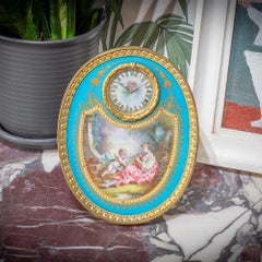 Sevres Porcelain Table Clock