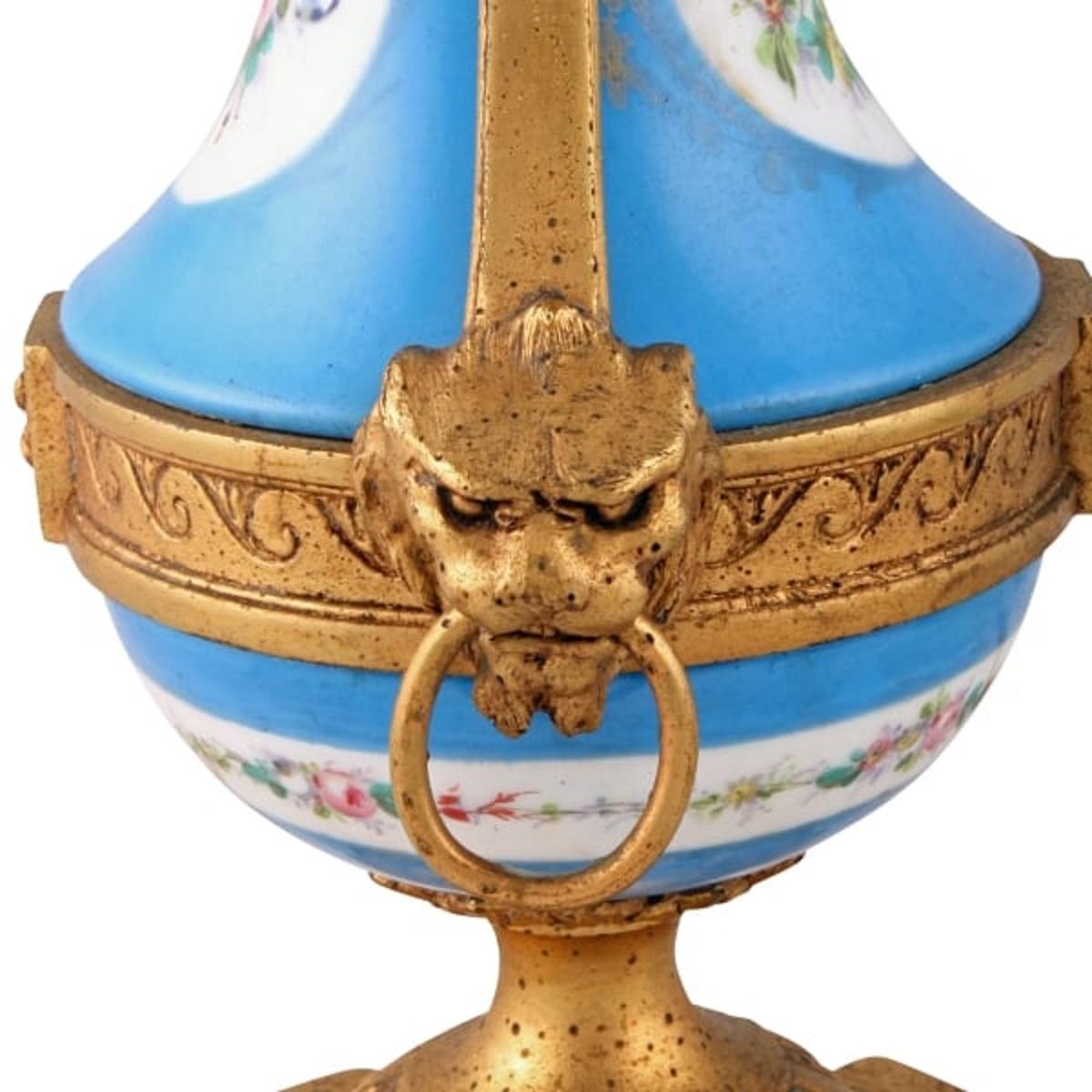 Sévres Porcelain Table Lamp, 19th Century 4