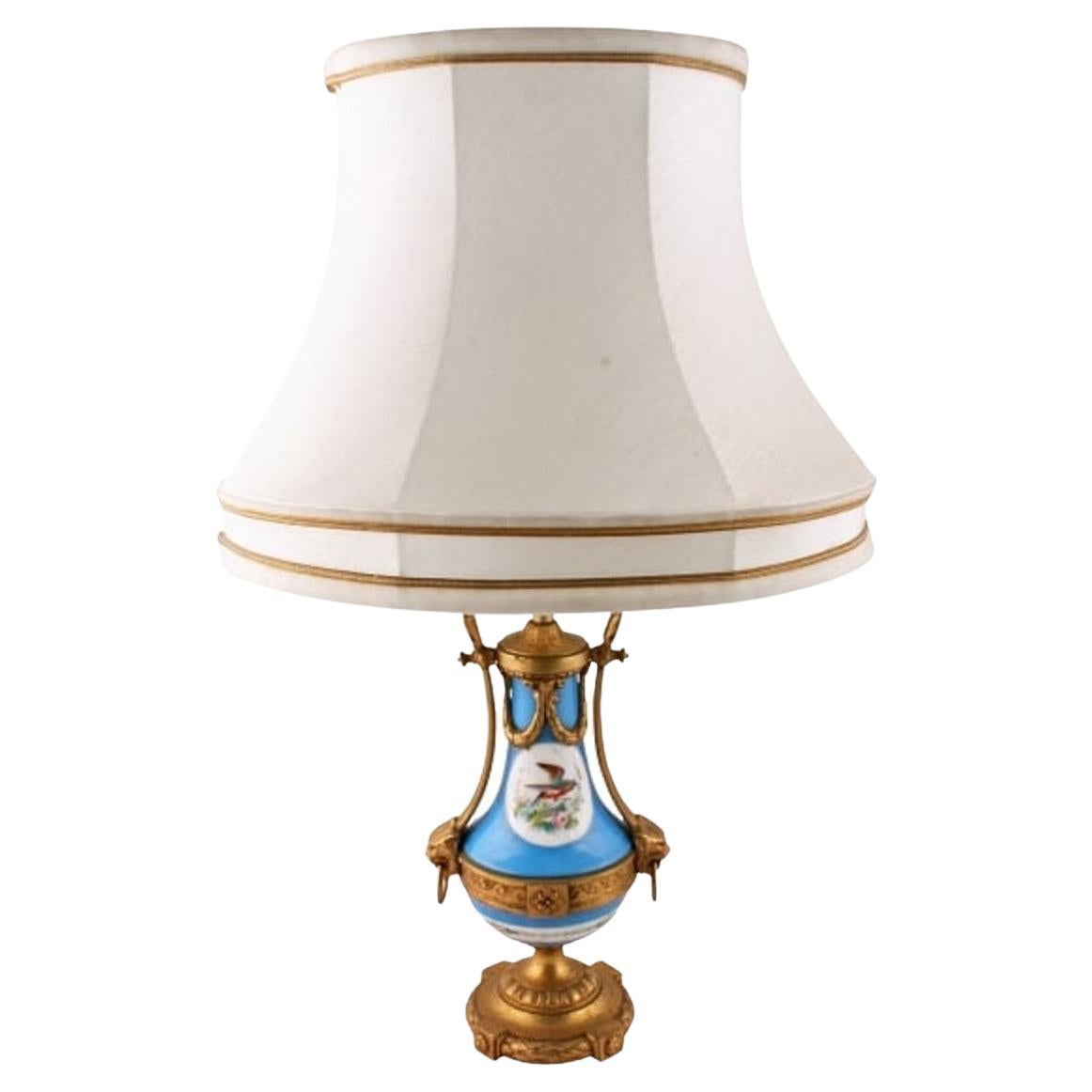 Sévres Porcelain Table Lamp, 19th Century