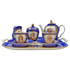 Antique Sèvres Porcelain Tea Service, 19th Century
