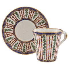 Sevres Porcelain Trembleuse Cup and Saucer First Size
