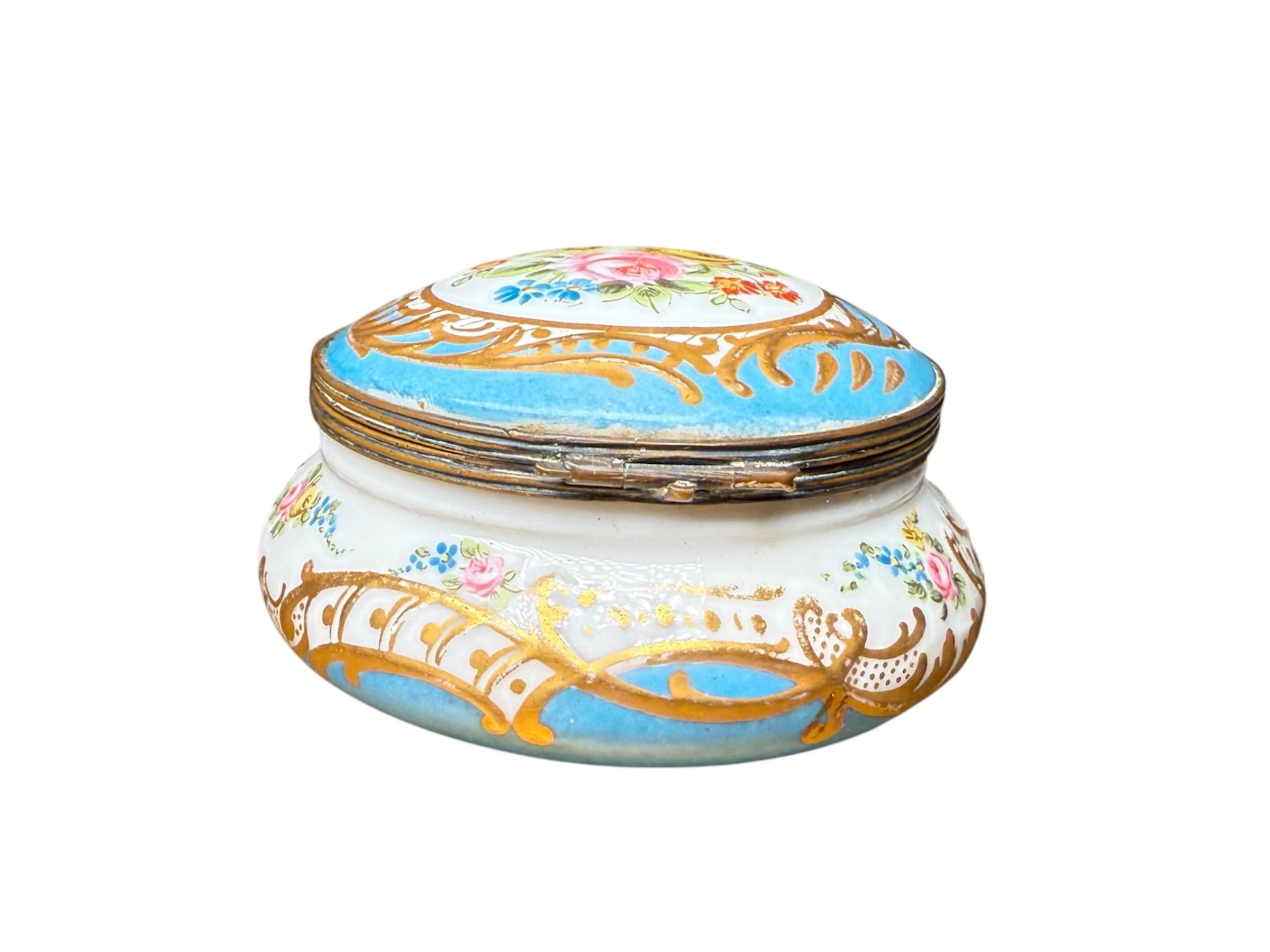 Sevres Porcelain Trinket Box For Sale 2