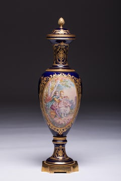 Sevres Porcelain Vase 19th Century Signed C. Velly