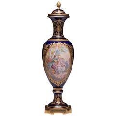 Sevres Porcelain Vase 19th Century Signed C. Velly