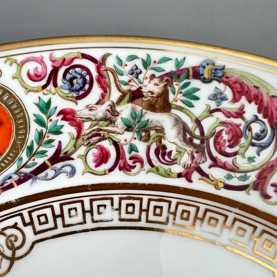 Sèvres - Ensemble de 6 assiettes en porcelaine du service de chasse royal, 1847 en vente 2