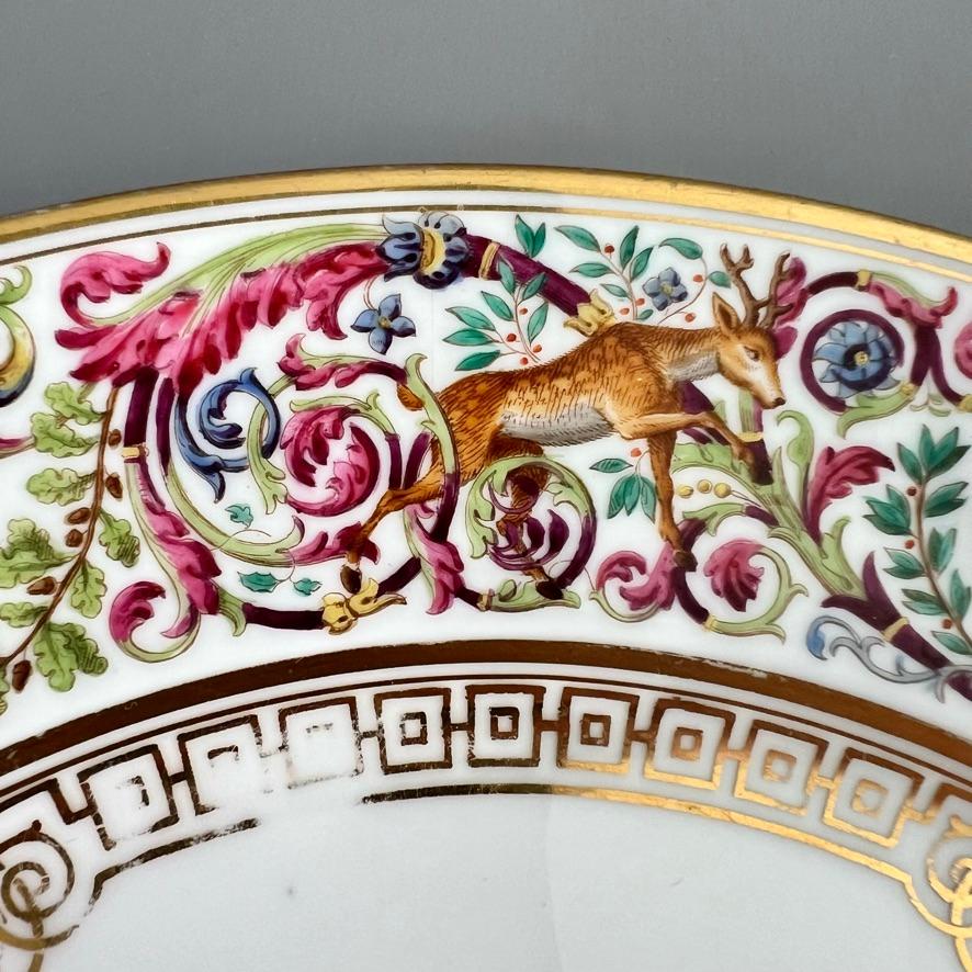 Sèvres - Ensemble de 6 assiettes en porcelaine du service de chasse royal, 1847 en vente 3