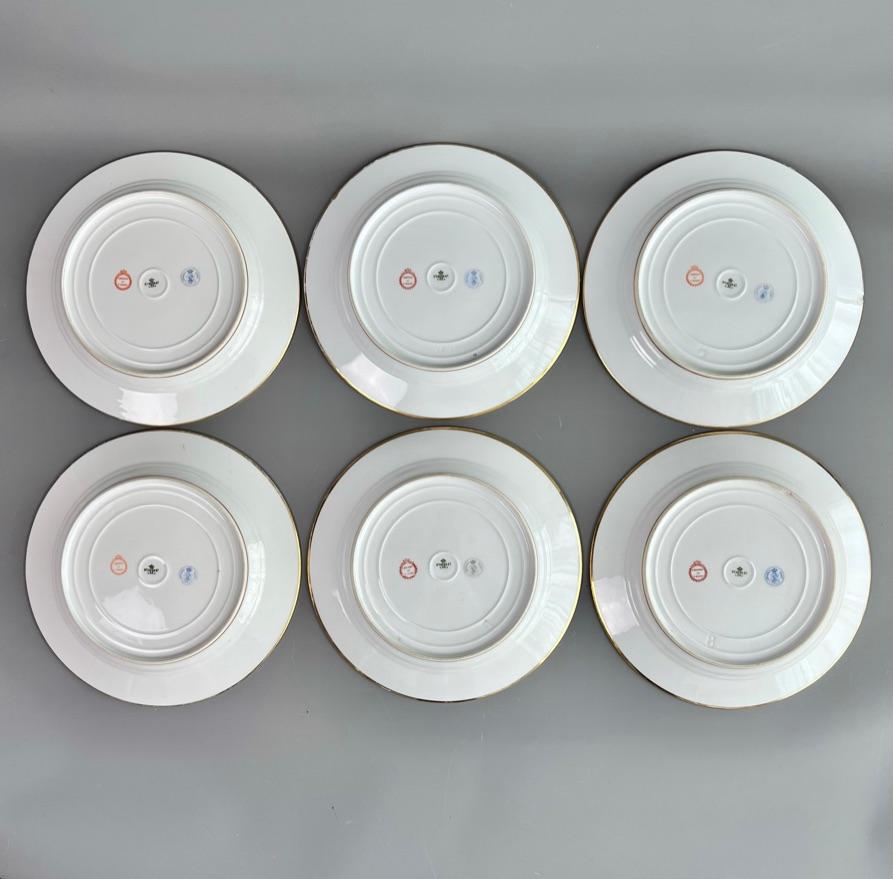 Sèvres Set of 6 Porcelain Plates from the Royal Hunting Service, 1847 For Sale 11