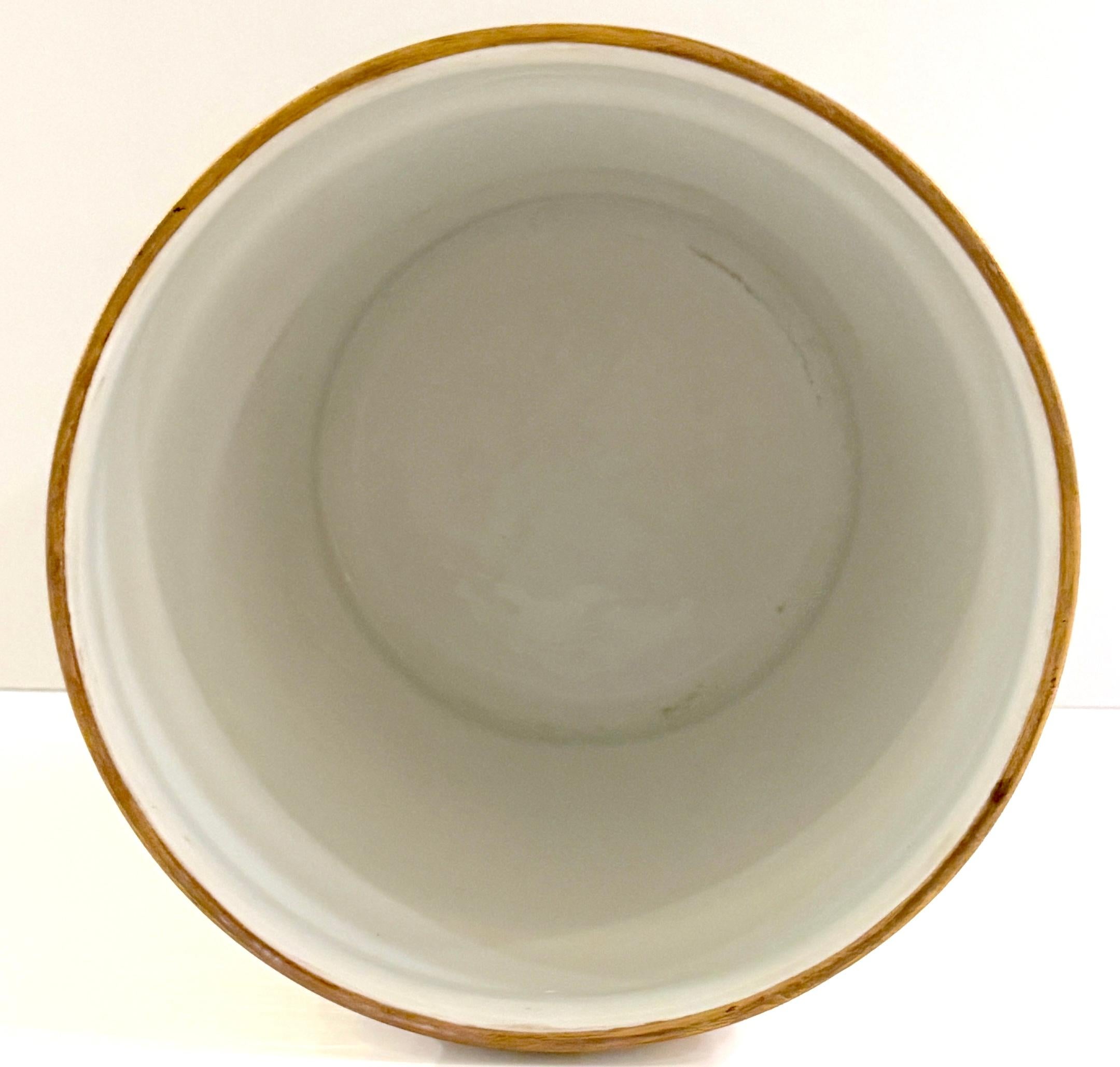 Sevres Style Equestrian/ Horse Race Cachepot, Signed 'Garnier' 4