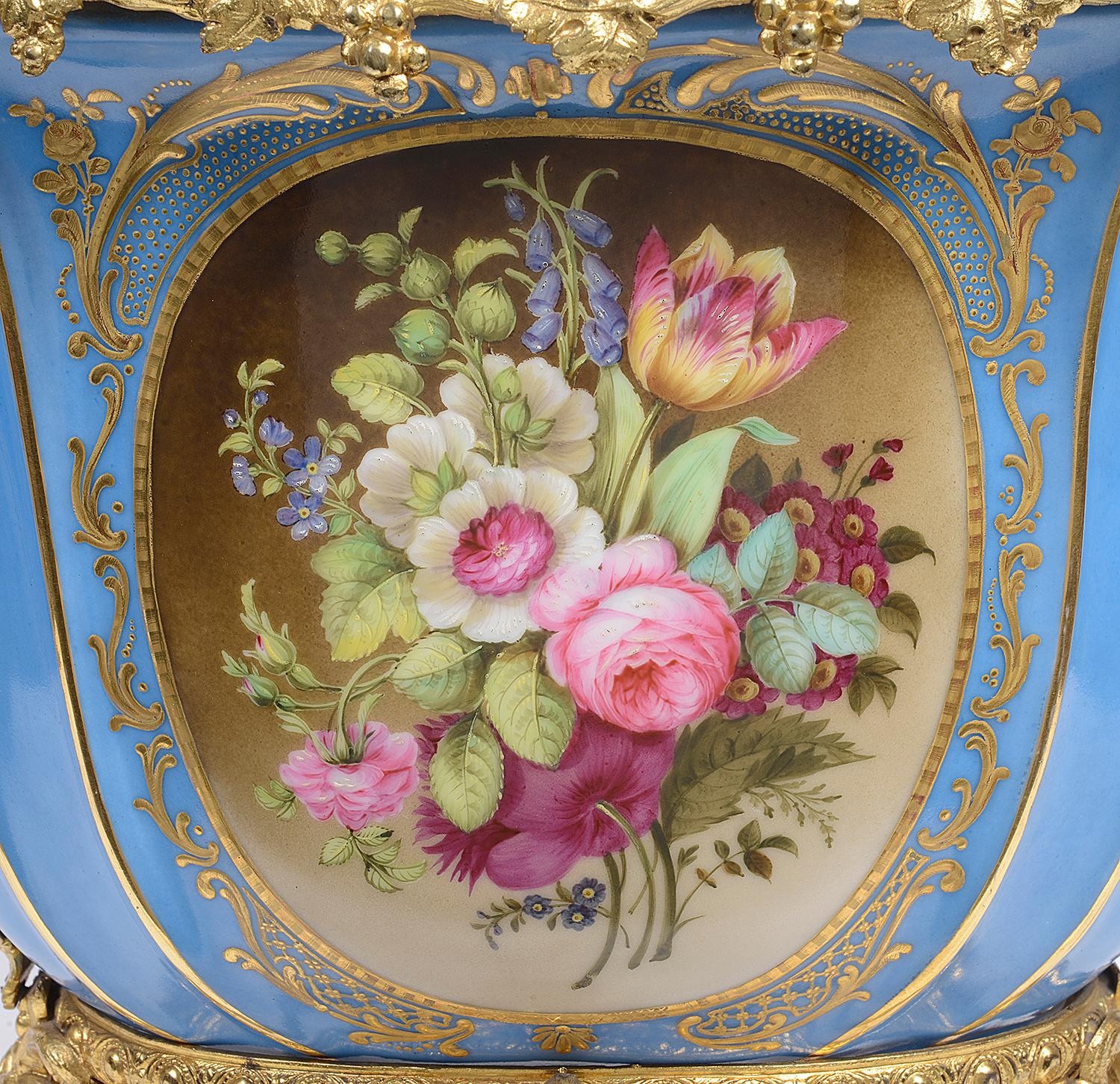 French Sevres Style Jardinière, 19th Century