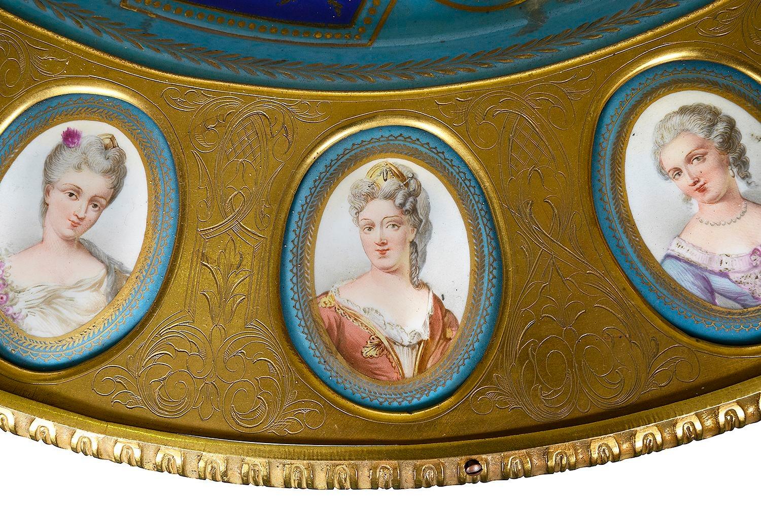 Sevres style porcelain Centre table, circa 1880. In Good Condition For Sale In Brighton, Sussex